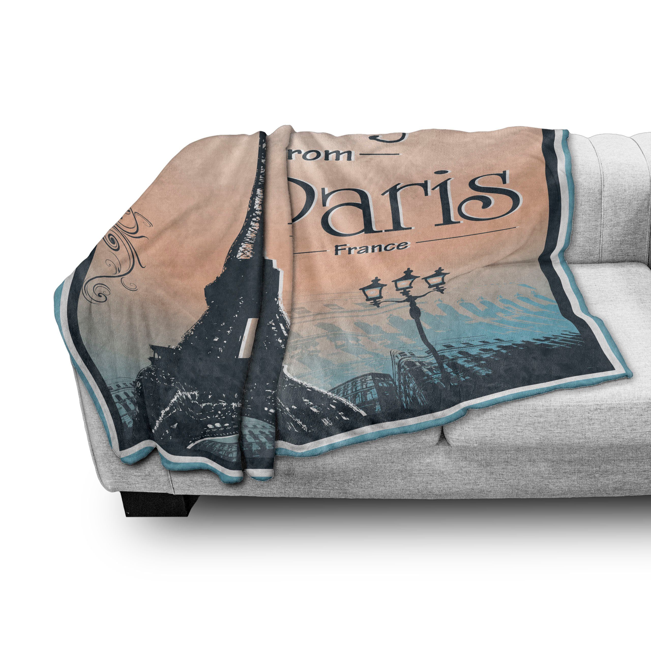 Wohndecke Gemütlicher Plüsch für Abakuhaus, und den Eiffelturm Innen- Außenbereich, von Paris Gruß