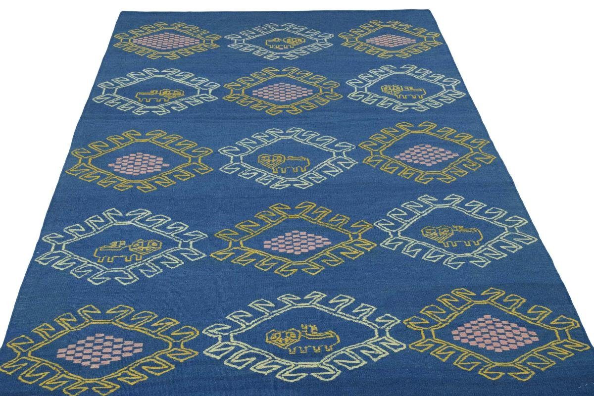 Orientteppich Kelim Fars Design Kandou 3 rechteckig, Handgewebter Höhe: Trading, Orientteppich, 179x250 mm Nain
