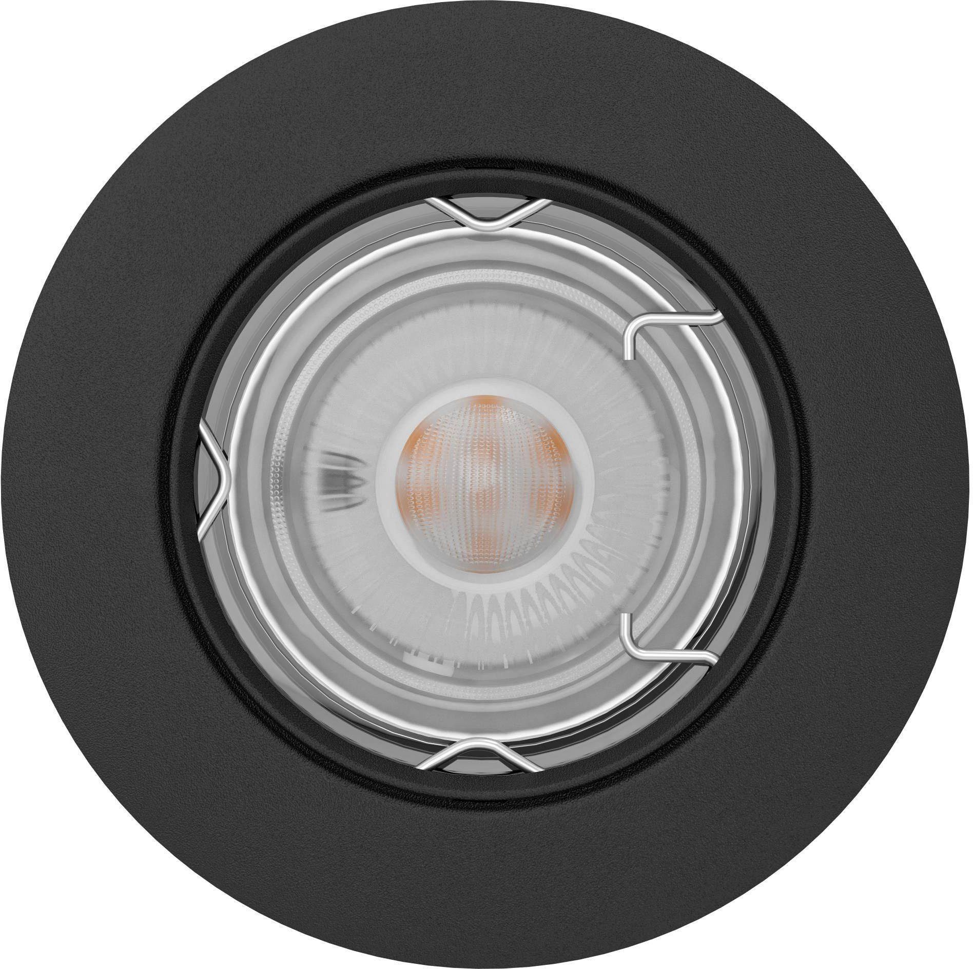 EGLO Deckenleuchte PENETO, in aus schwarz - wechselbar, Leuchtmittel inkl. GU10 - ohne 2,8W Stahl Leuchtmittel, Deckenleuchte