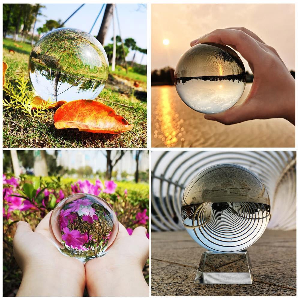 Intirilife Dekokugel, Kristallkugel mit Glasständer