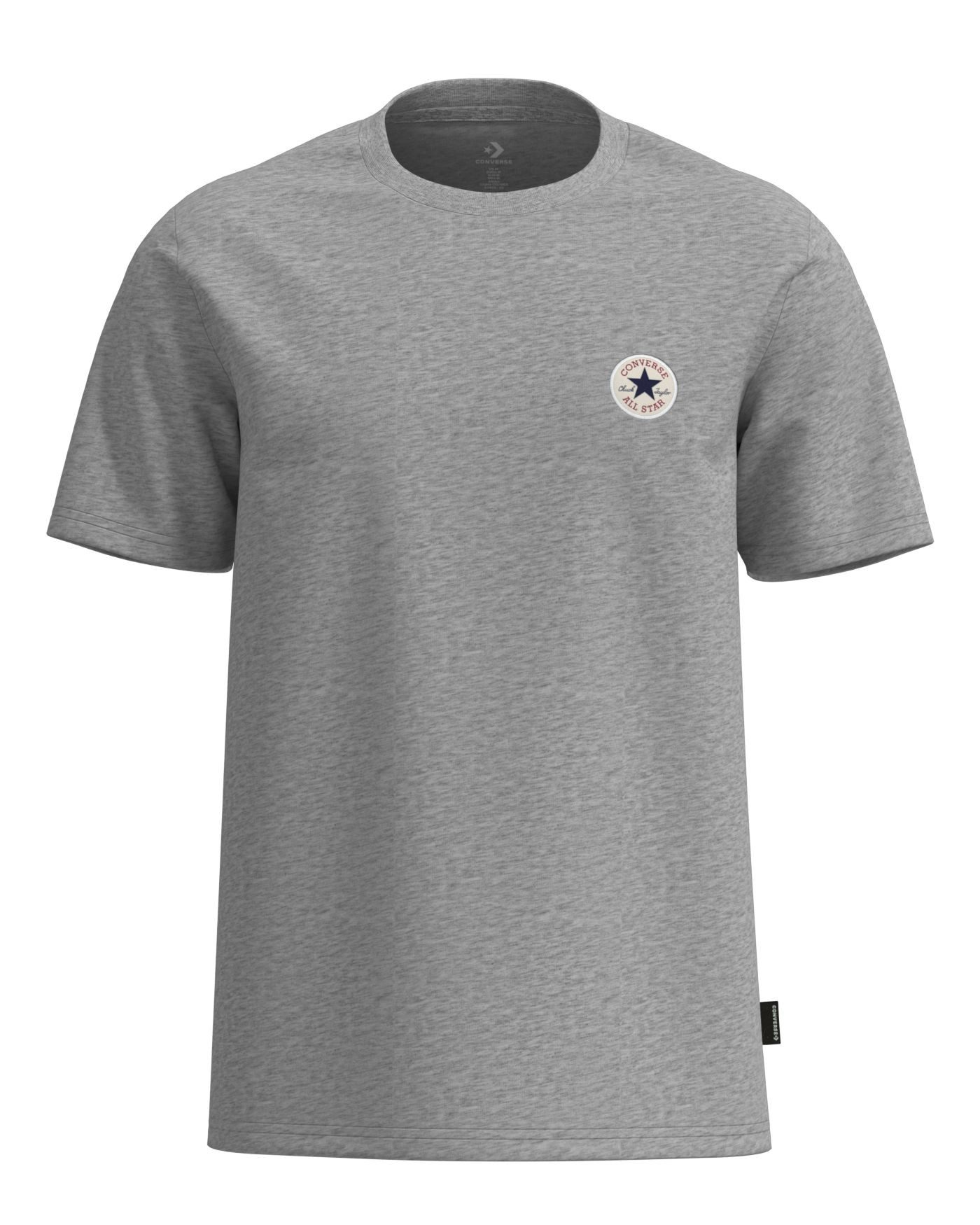 Converse T-Shirt CHUCK PATCH TEE mit Rundhalsausschnitt, normale Länge, aus Baumwolle