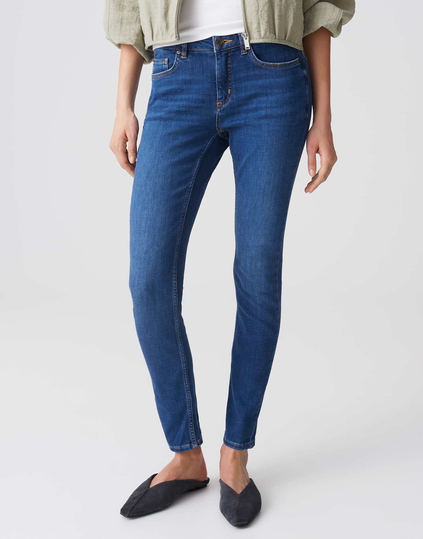 OPUS Skinny-fit-Jeans Elma strong blue