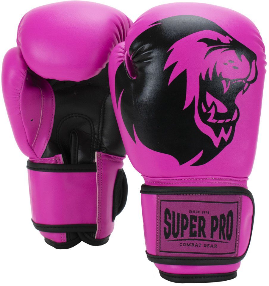 Boxhandschuhe Pro pink/schwarz Talent Super