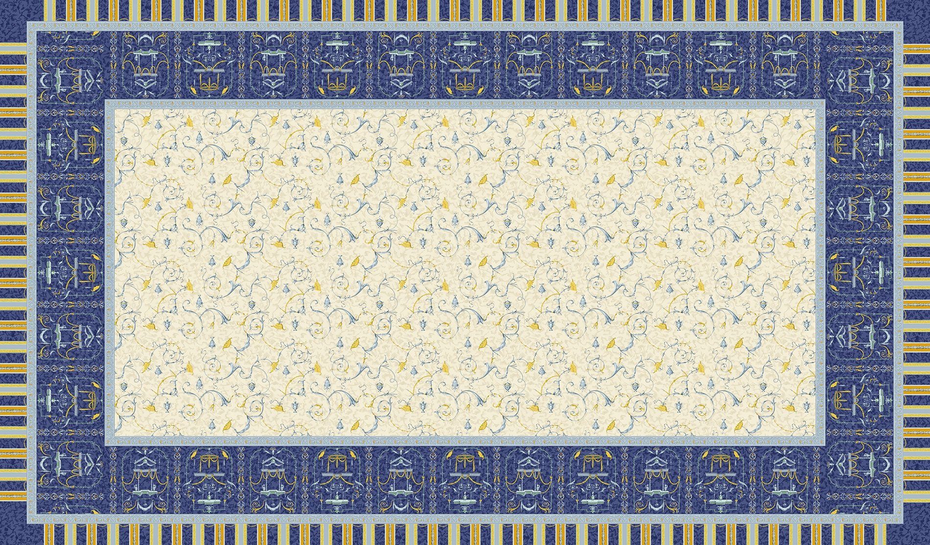 Bassetti Tischdecke Tischdecke Twill OPLONTIS, B3 Blau