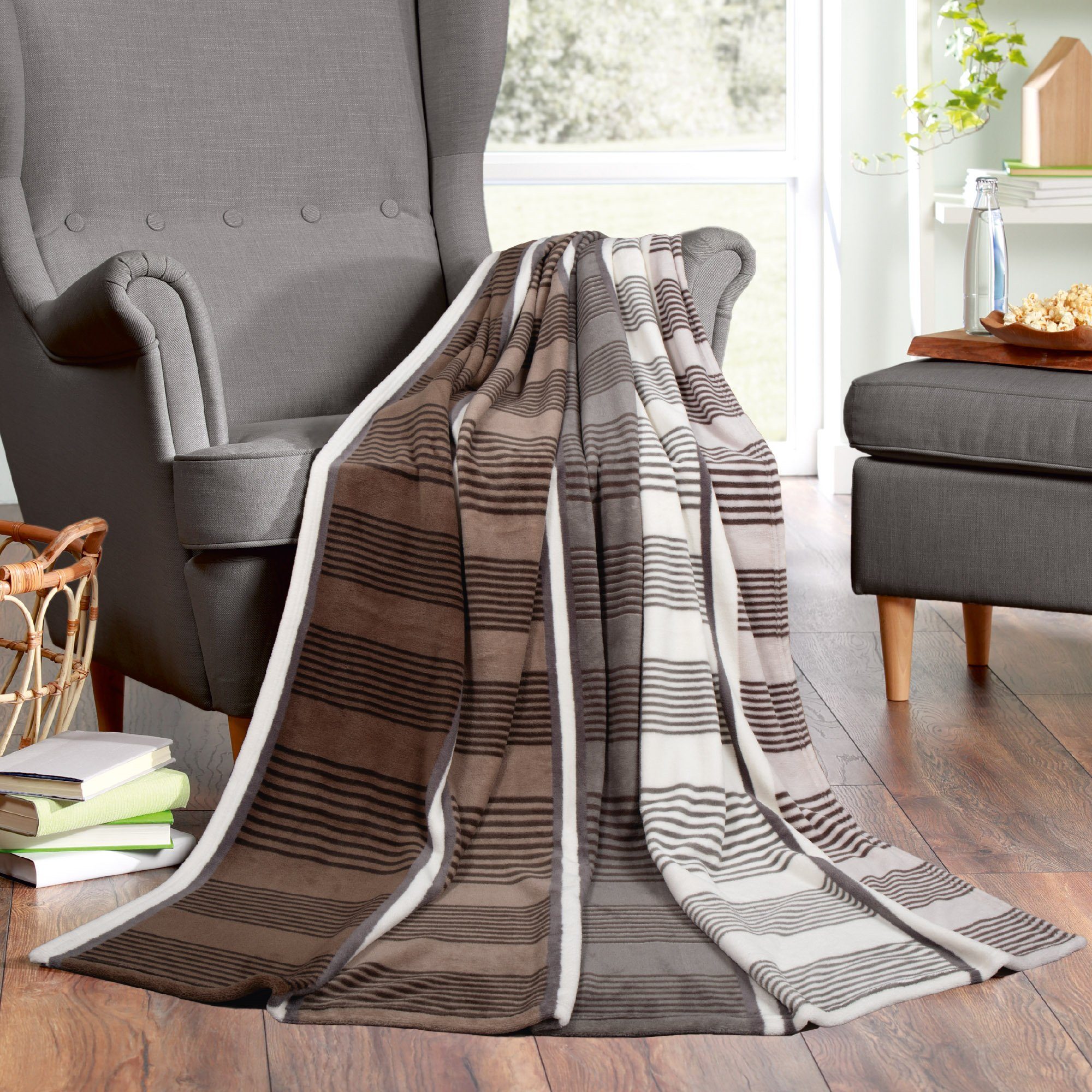 Wohndecke Mikrofaser Flausch 150x200cm, Bestlivings, Kuscheldecke günstig online kaufen