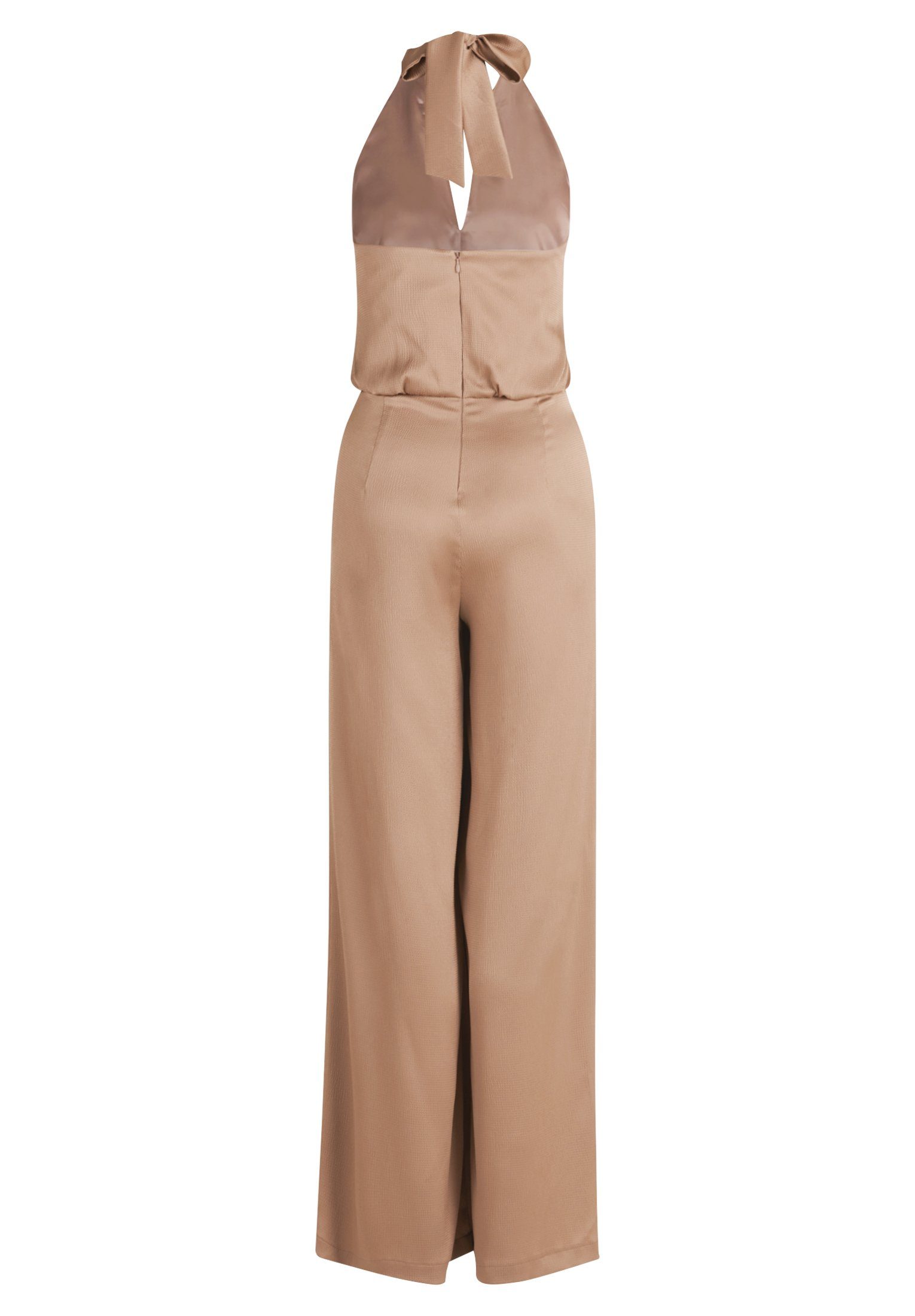 Taschen Jumpsuit (1-tlg) Mont mit Macchiato Material Vera