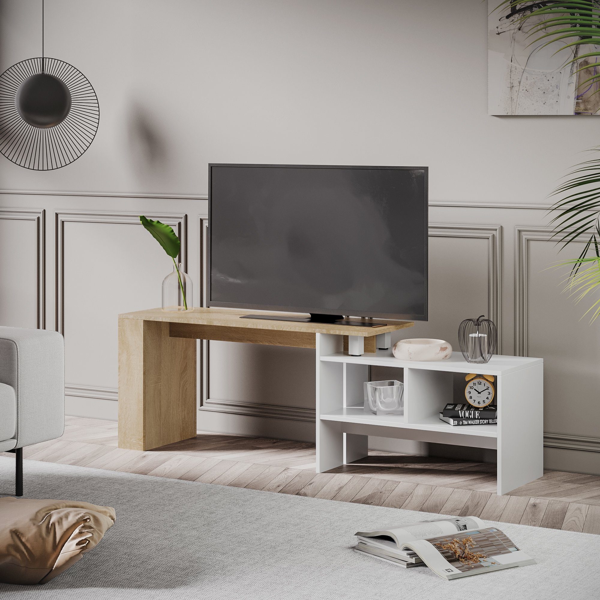 Mondeer Lowboard TV-Schrank, Verlängernbarer und drehbarer, günstig online kaufen