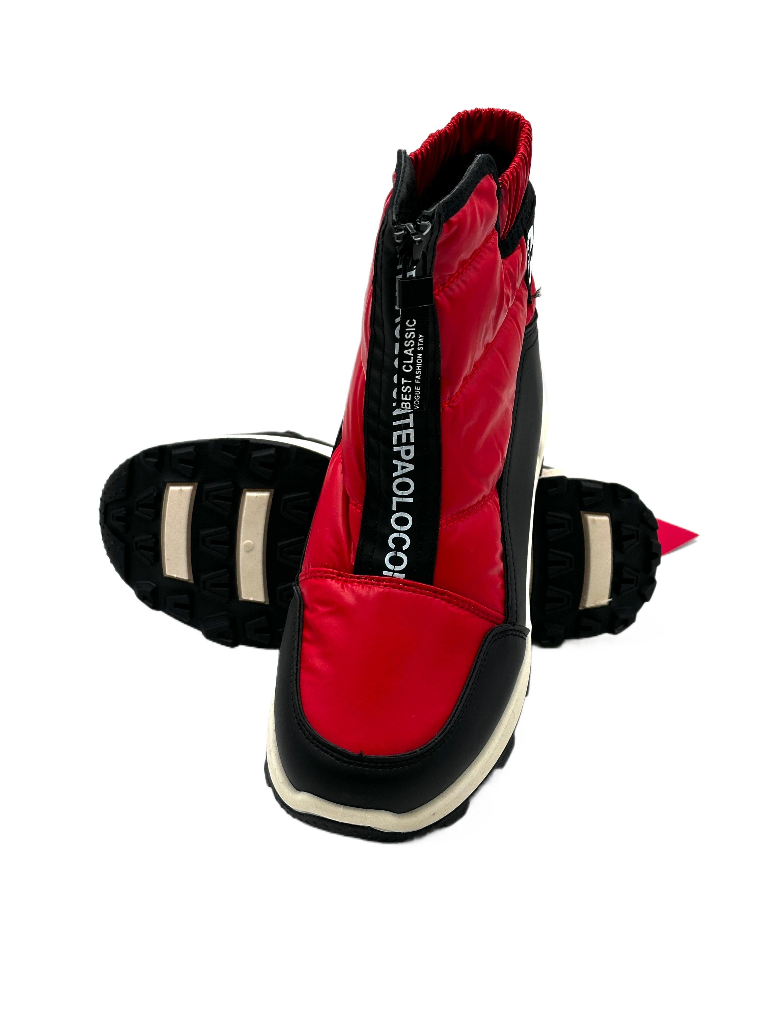 Nowaland Warme Damen Winterstiefeletten mit Reißverschluss Winterstiefelette Kunstfell-Futter und elastischer Schaft für optimalen Komfort – Bild 4 von 5