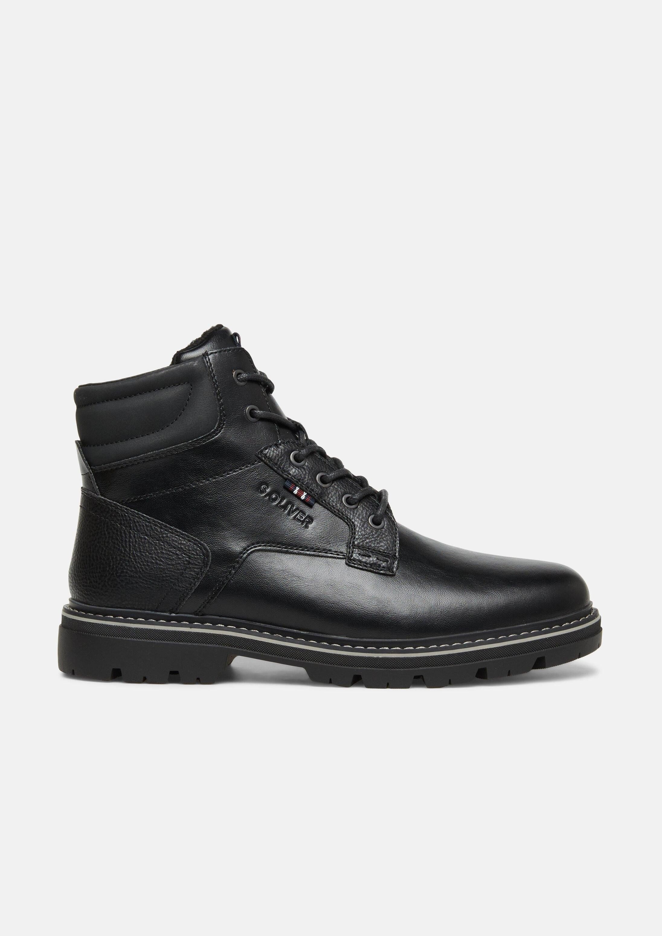 s.Oliver Stiefel Stiefel Ankle Boots im Materialmix mit Profilsohle