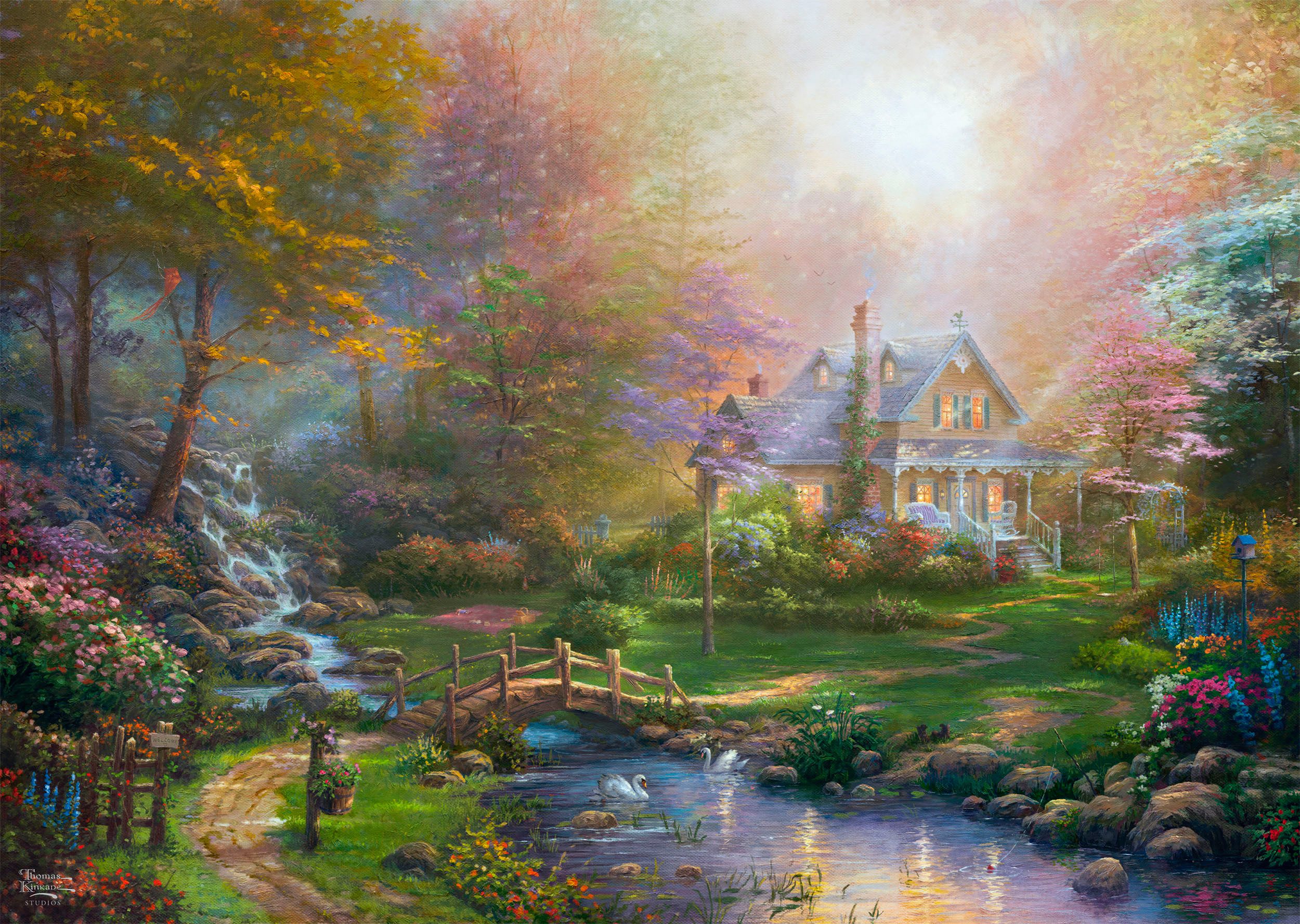 Schmidt Spiele Puzzle A Mother's Perfect Day von Thomas Kinkade, 1000 Puzzl günstig online kaufen
