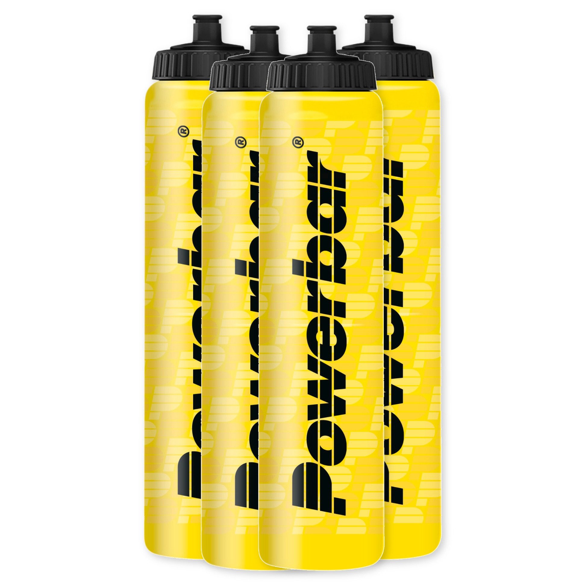 PowerBar Trinkflasche Sporttrinkflasche 4 x 1000 ml gelb auslaufsicher