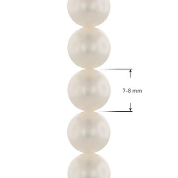 trendor Perlenkette Perlenkette Süßwasser-Zuchtperlen 7-8 mm