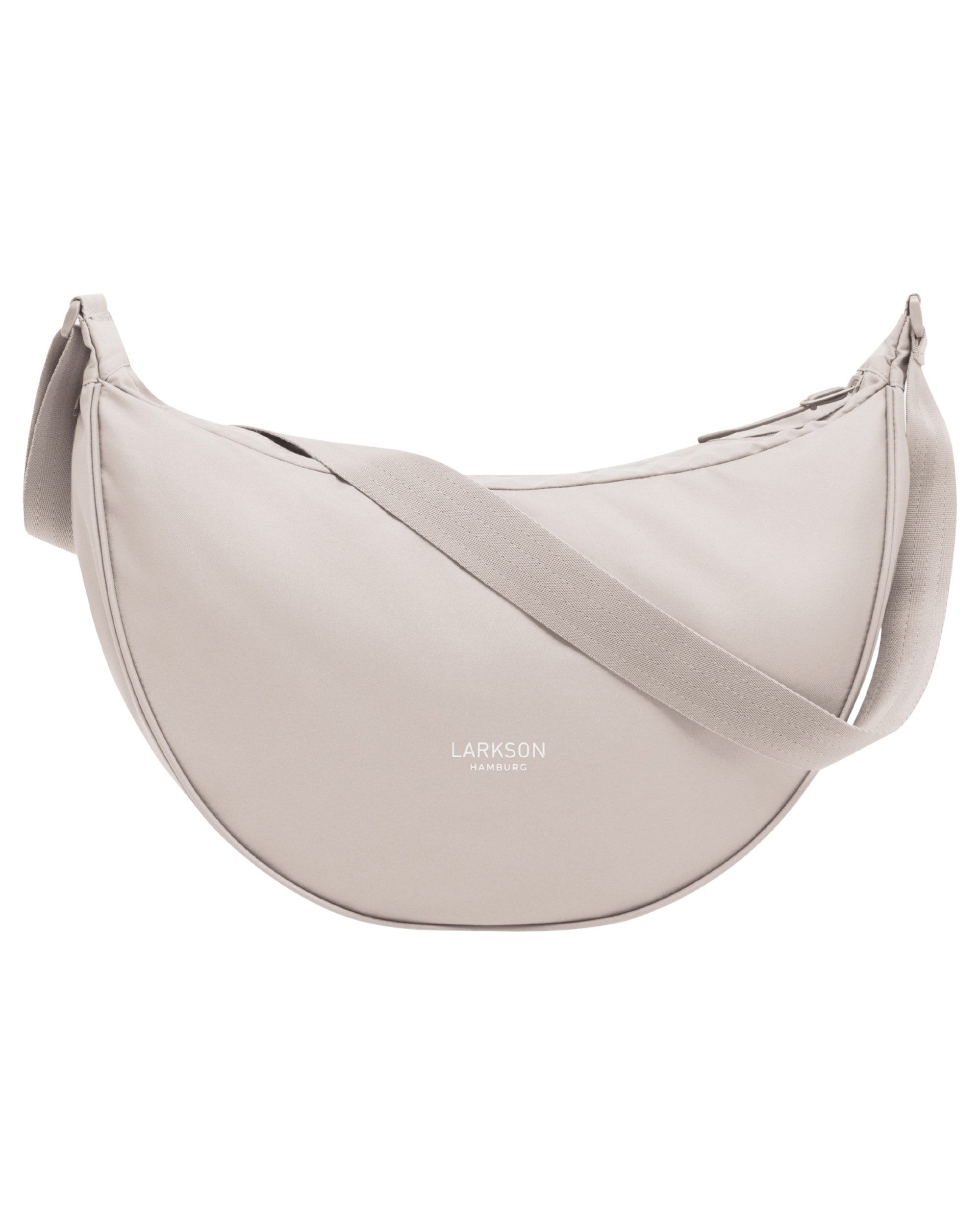 LARKSON Umhängetasche Solveig Large Halbmondtasche für Damen und Herren, Große Crossbody Bag in Halbmond Form