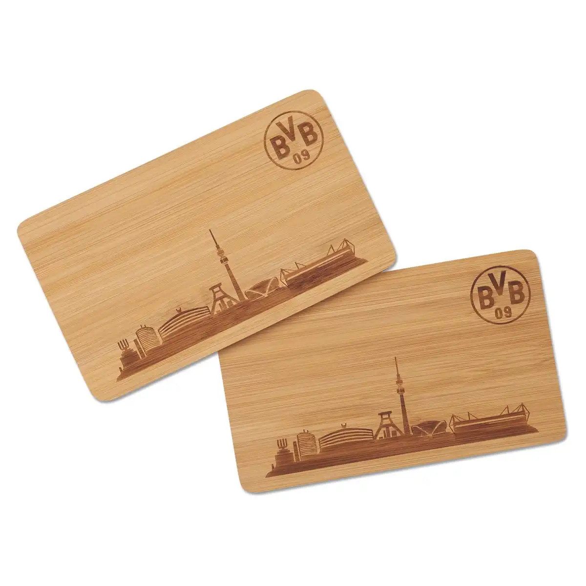 BVB MERCHANDISING Frühstücksbrett BVB Früstücksbrettchen Holz (2), Holz