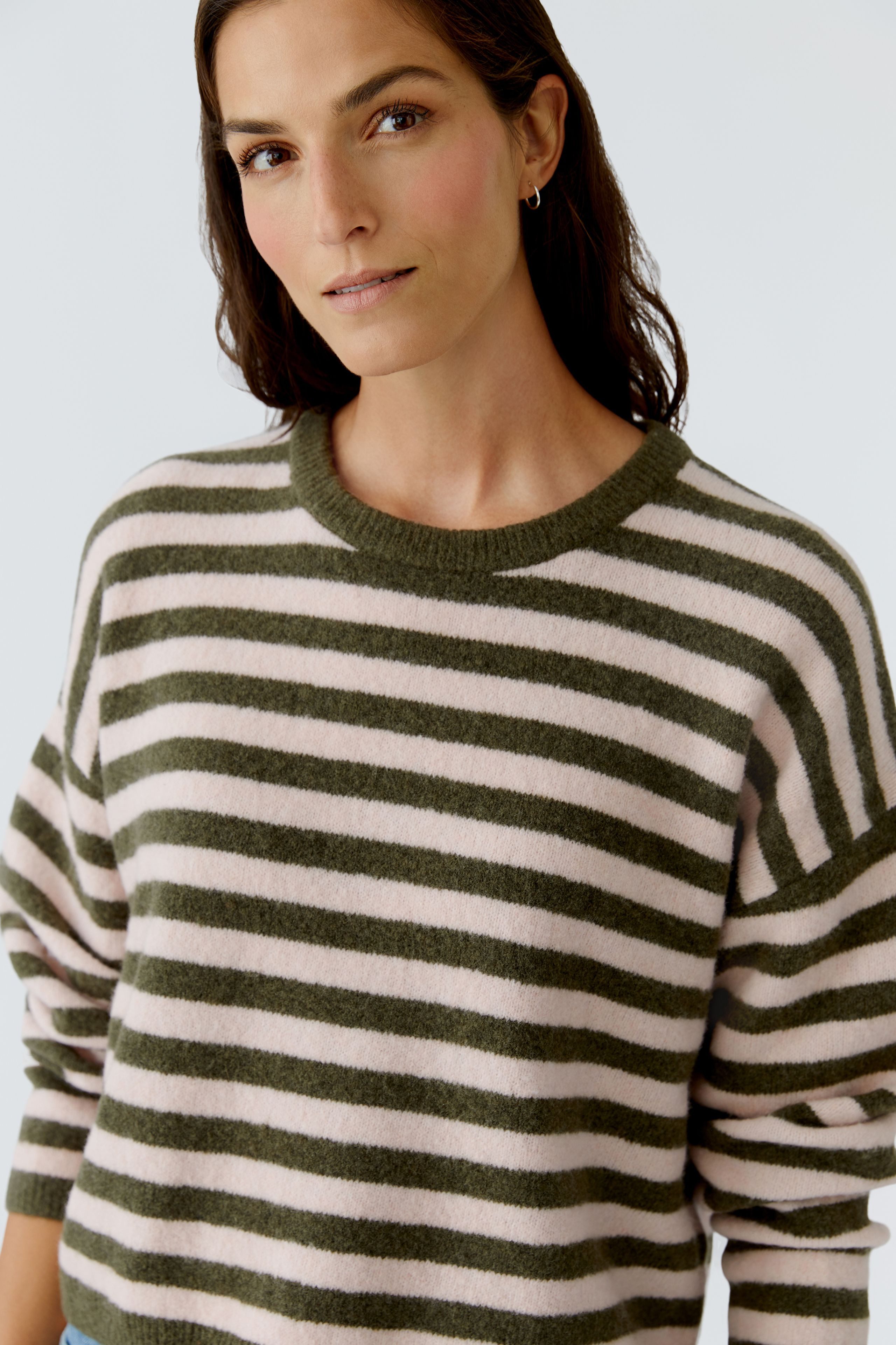 Oui Strickpullover Oui Pullover im modernem Shape (1-tlg)