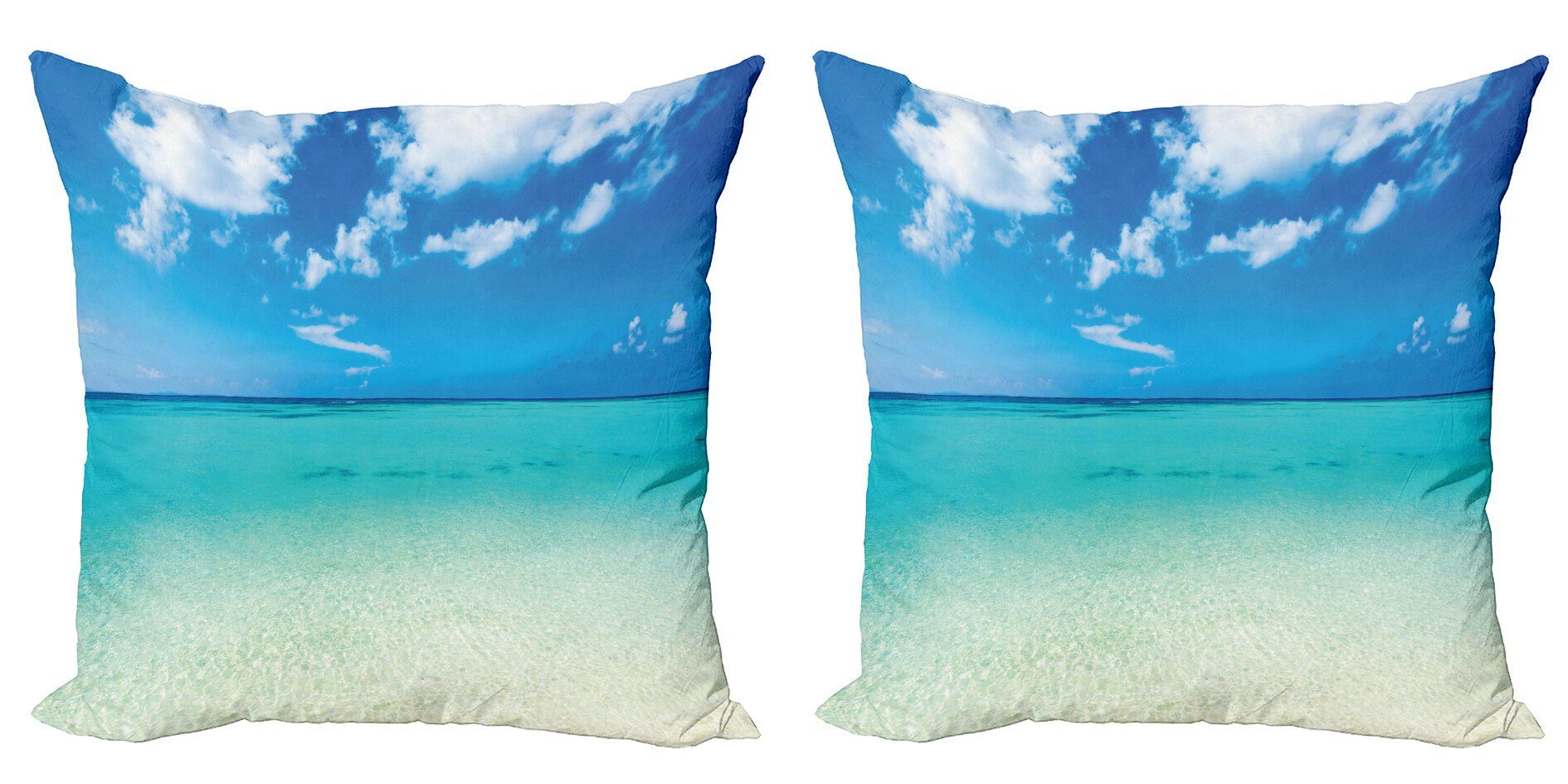 Sea Digitaldruck, Dreamy Abakuhaus (2 Doppelseitiger Ozean Kissenbezüge Sommer Beach Stück), Accent Modern