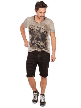 Hangowear Trachtenhose Trachtenjeans HECTOR Shorts dunkelbraun