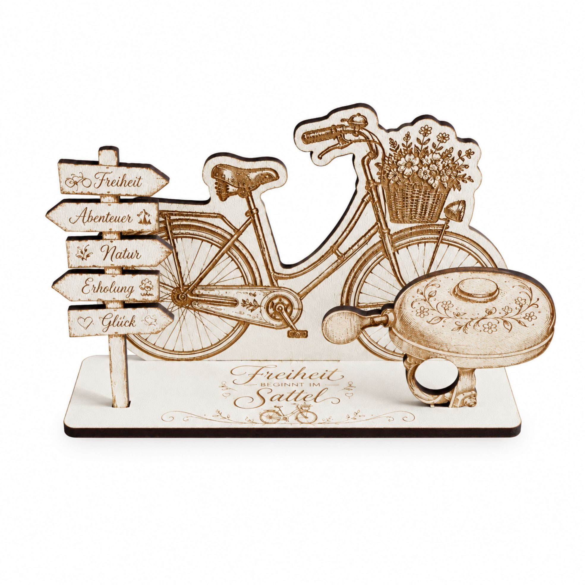 Dekolando Geschenkkarte Geldgeschenk Fahrrad mit Klingel Geschenkidee für Radfahrer 15 x 8 cm