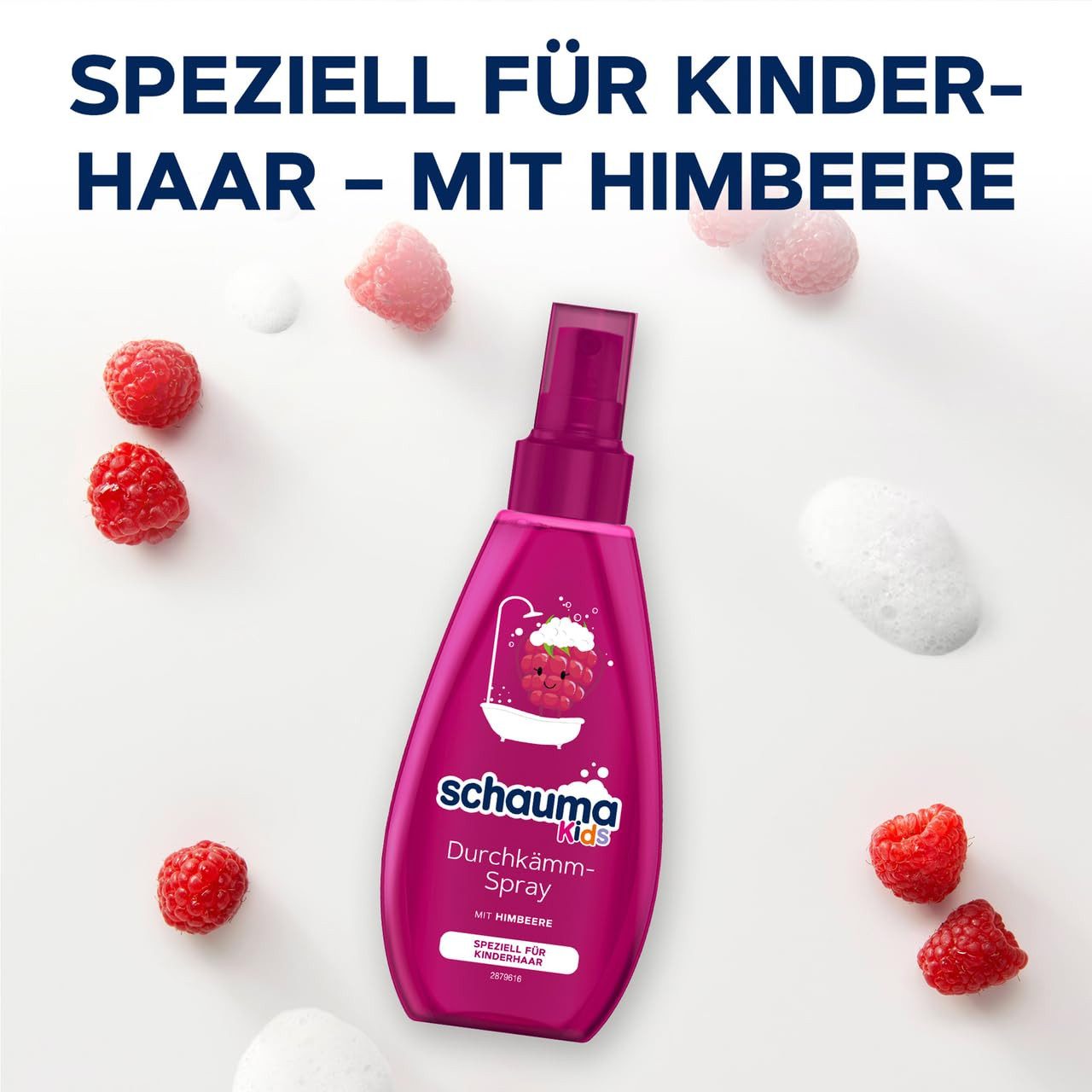 Schauma Haarstyling-Liquid 3x Schauma Schwarzkopf Kids Durchkämm-Spray Himbeere 150 ml, 3-tlg., für sofortige Kämmbarkeit und entwirrte Knoten ganz ohne Ziepen