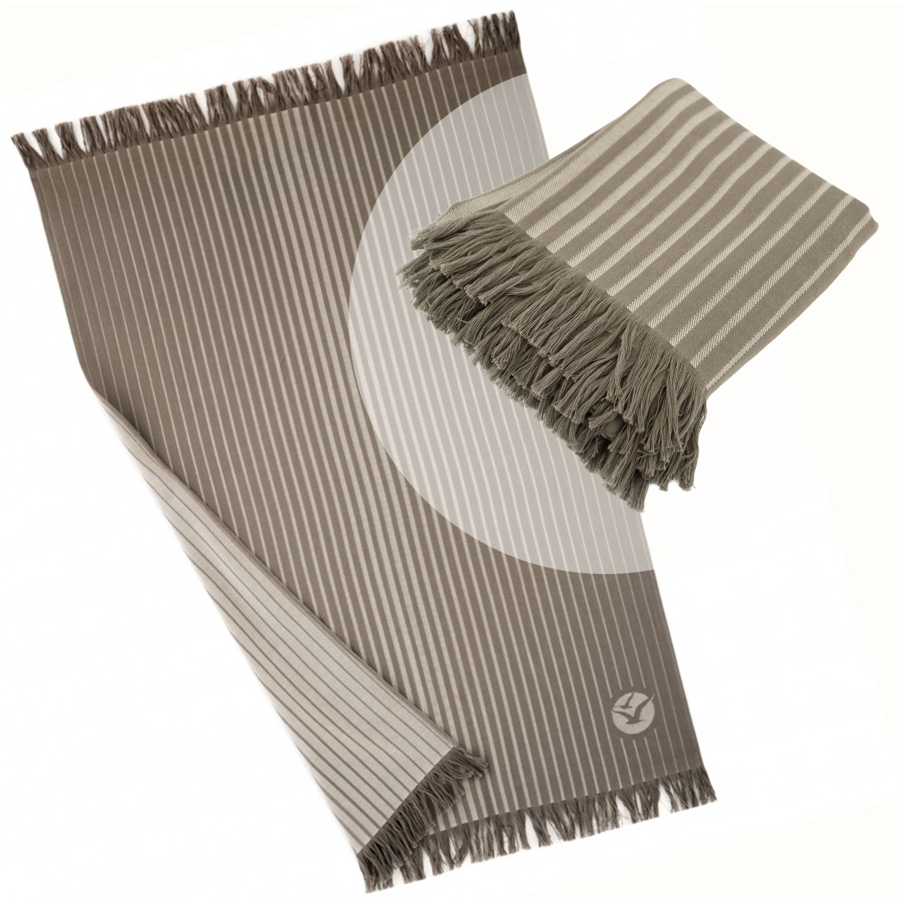 Zwoltex Hamamtuch Reisetuch Baumwolle 100x160 leichtes Sommer Badetuch, (Ideal für platzsparendes Gepäck im Urlaub oder Wochenendtrip), Schnell trocknendes Material erleichtert häufige Nutzung
