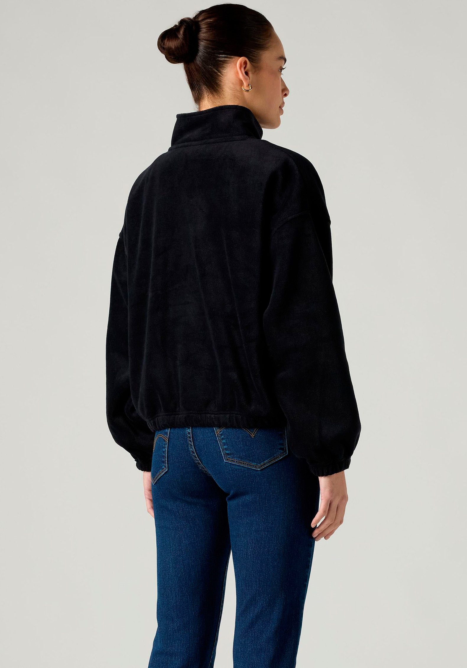 Levi's® Fleecepullover LSE_DELTA 1/4 ZIP Pflegeleichte Fleece- Qualität