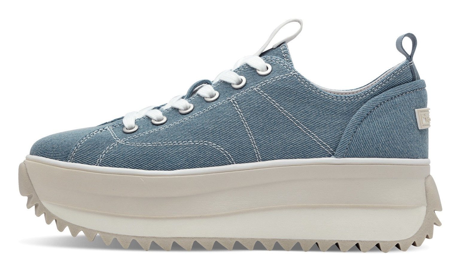 Tamaris Milena Plateausneaker, Freizeitschuh, Halbschuh, Schnürschuh in veganer Verarbeitung