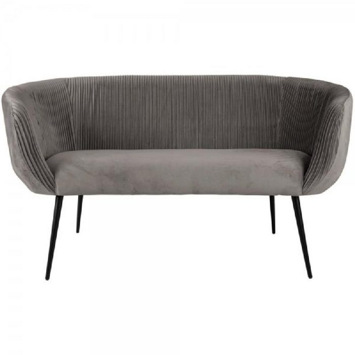 Leitmotiv Sitzbank Sofa Majestic Velvet Warm Grey