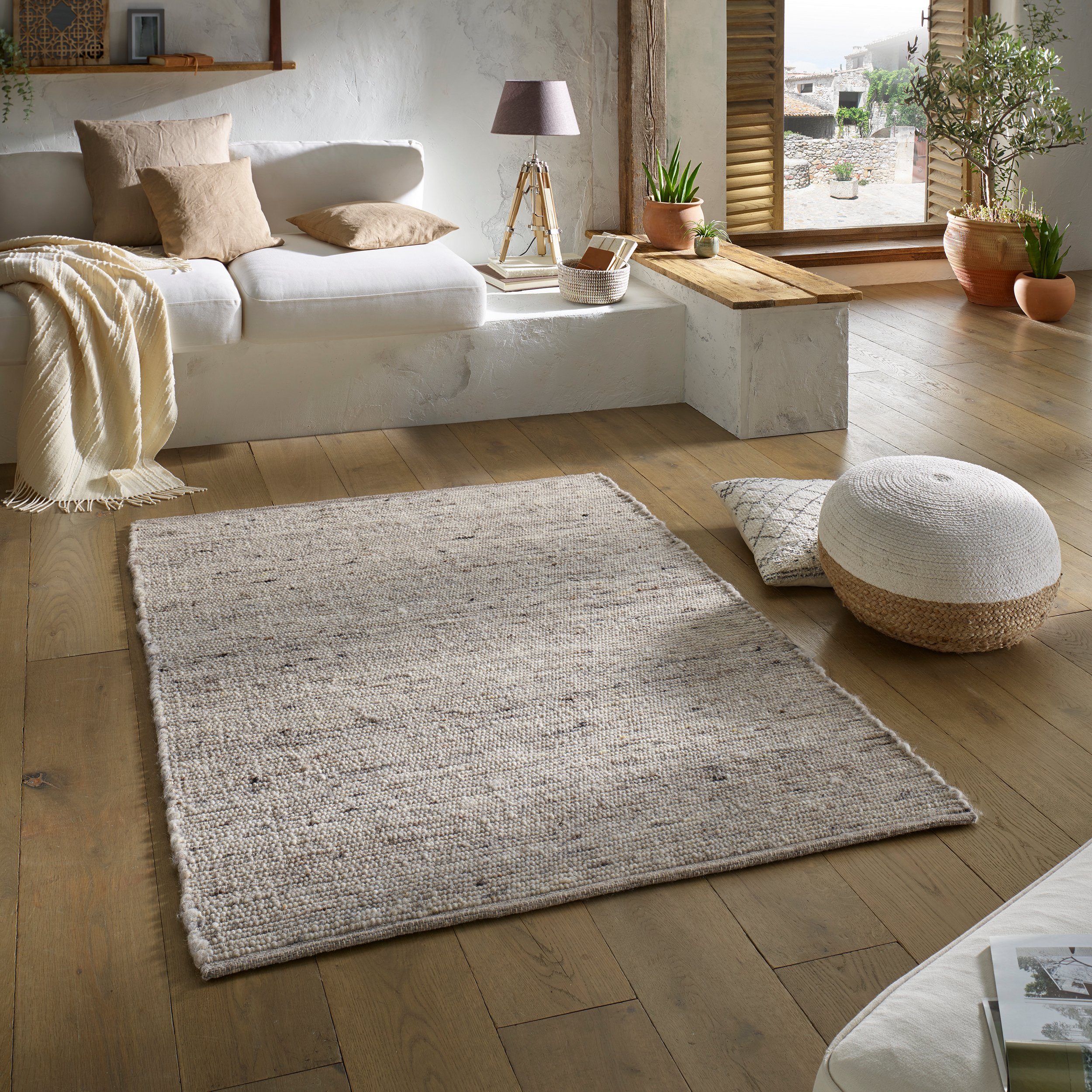 TaCa Home Wollteppich Wollteppich frei von günstig online kaufen