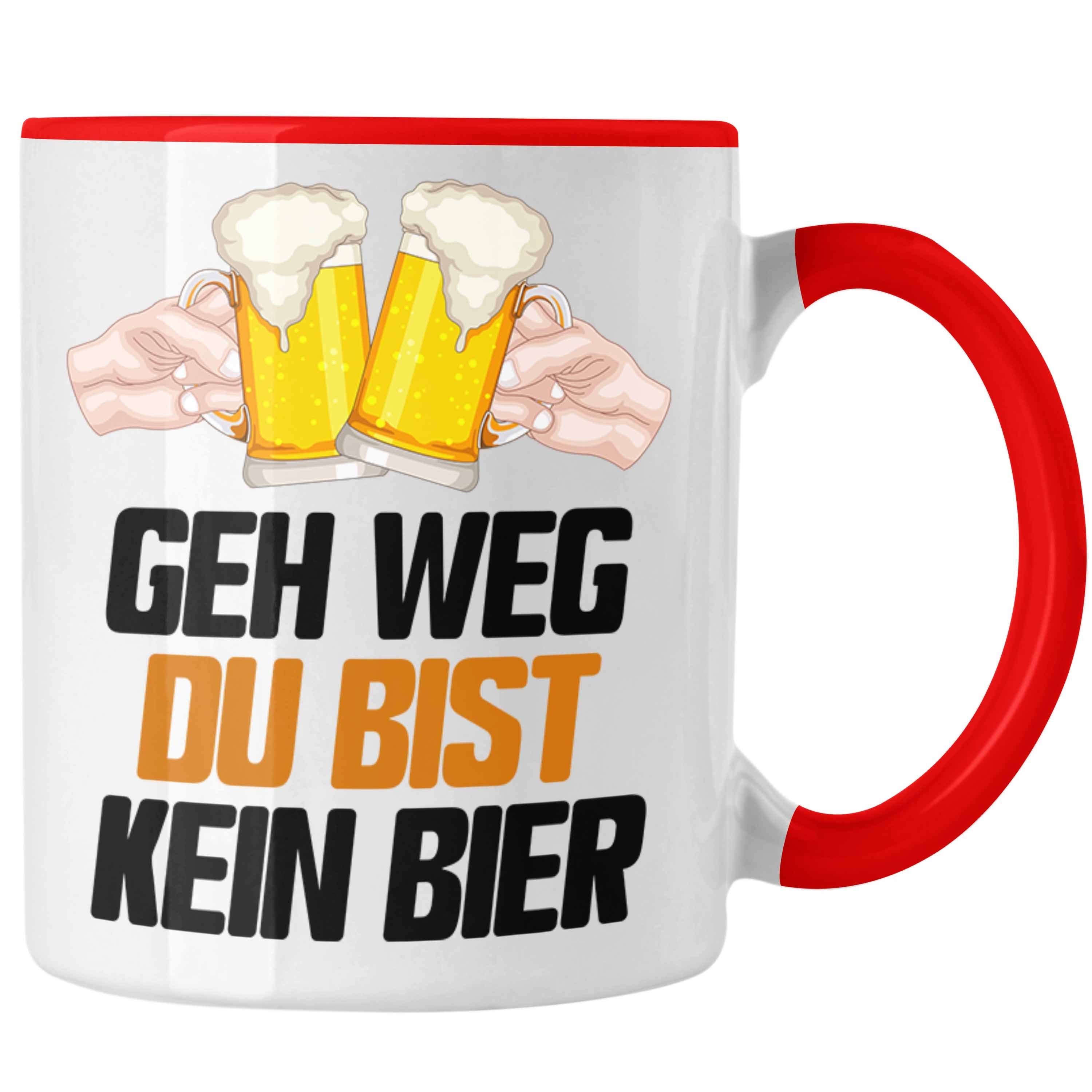 Kein Ge Rot Tasse Saufen Alkohol Bist Biertrinker Tasse Weg Trendation Bier Geh Du Geschenk