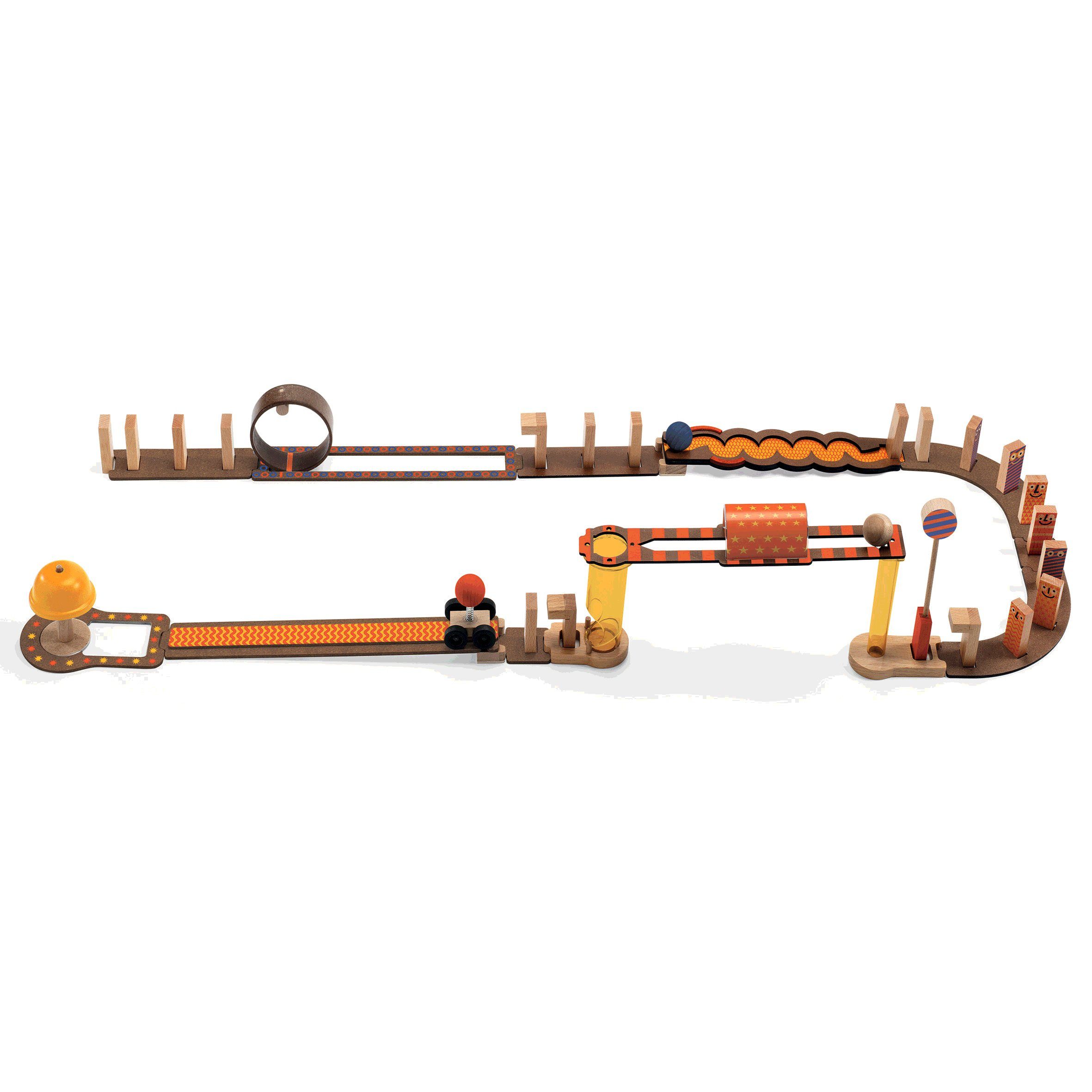 DJECO Kugelbahn-Bausatz Zig & Go Junior Magic 42 Teile Kugelbahn Murmelbahn Baukasten DJ05649