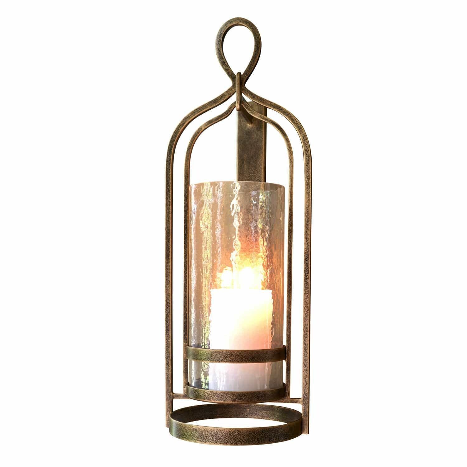 Mirabeau Kerzenständer Wandkerzenhalter Biserre antikgold/klar günstig online kaufen