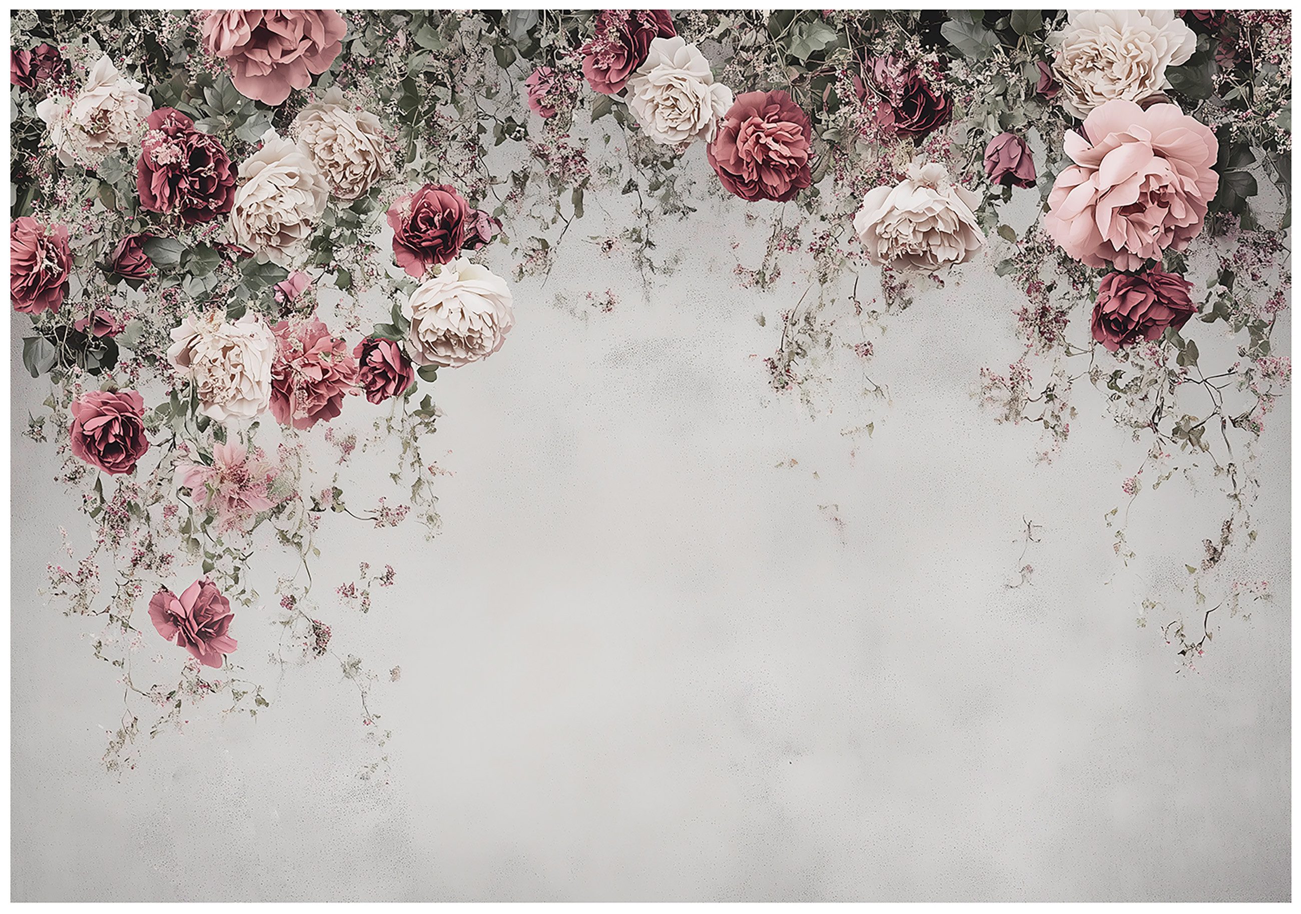 Wallarena Fototapete Rose Natur Blumen Vlies Tapete Wohnzimmer Schlafzimmer günstig online kaufen