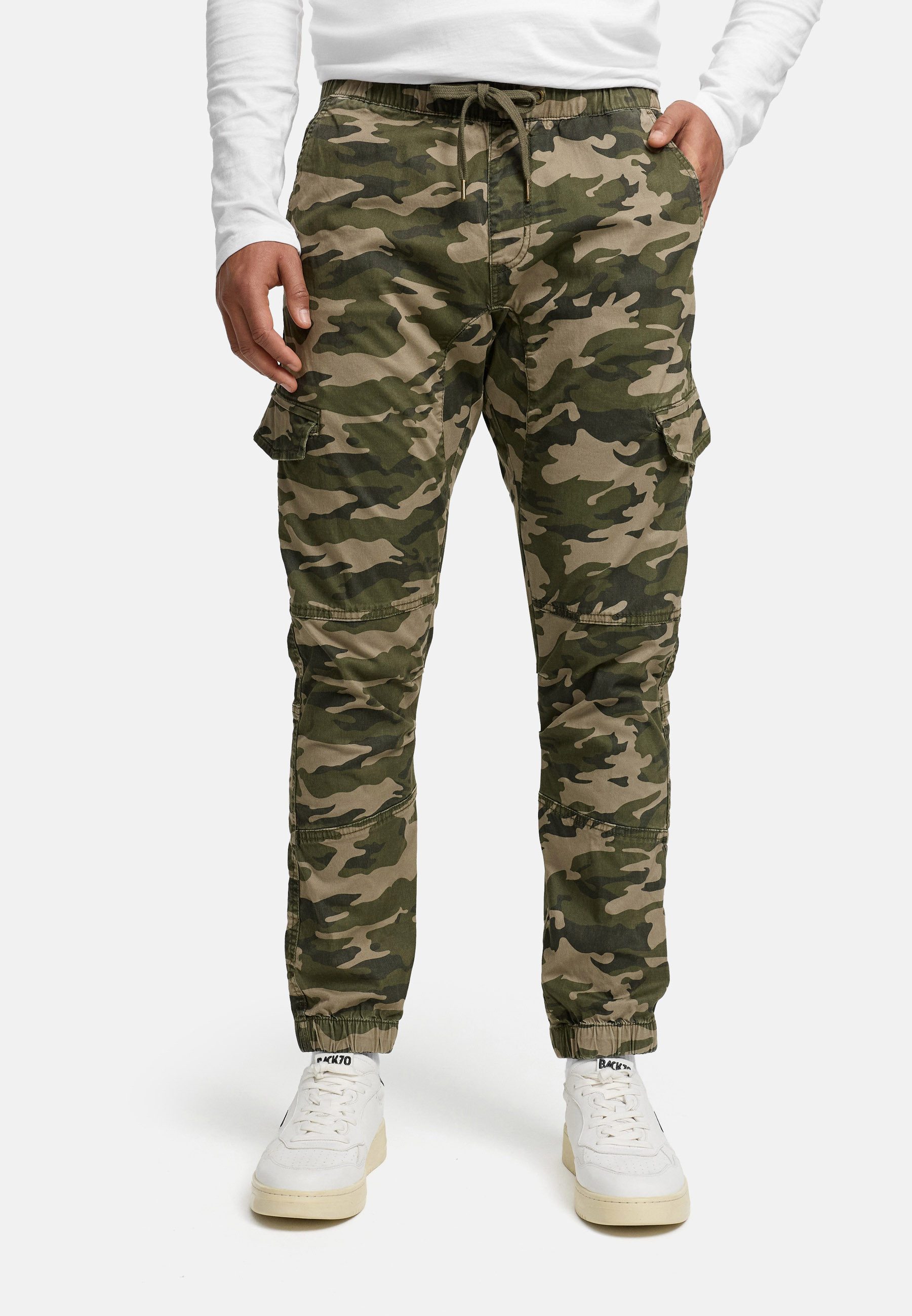 INDICODE Stoffhose Herren INPillus Jogger-Pant mit elastischem Bund und Kordelzug