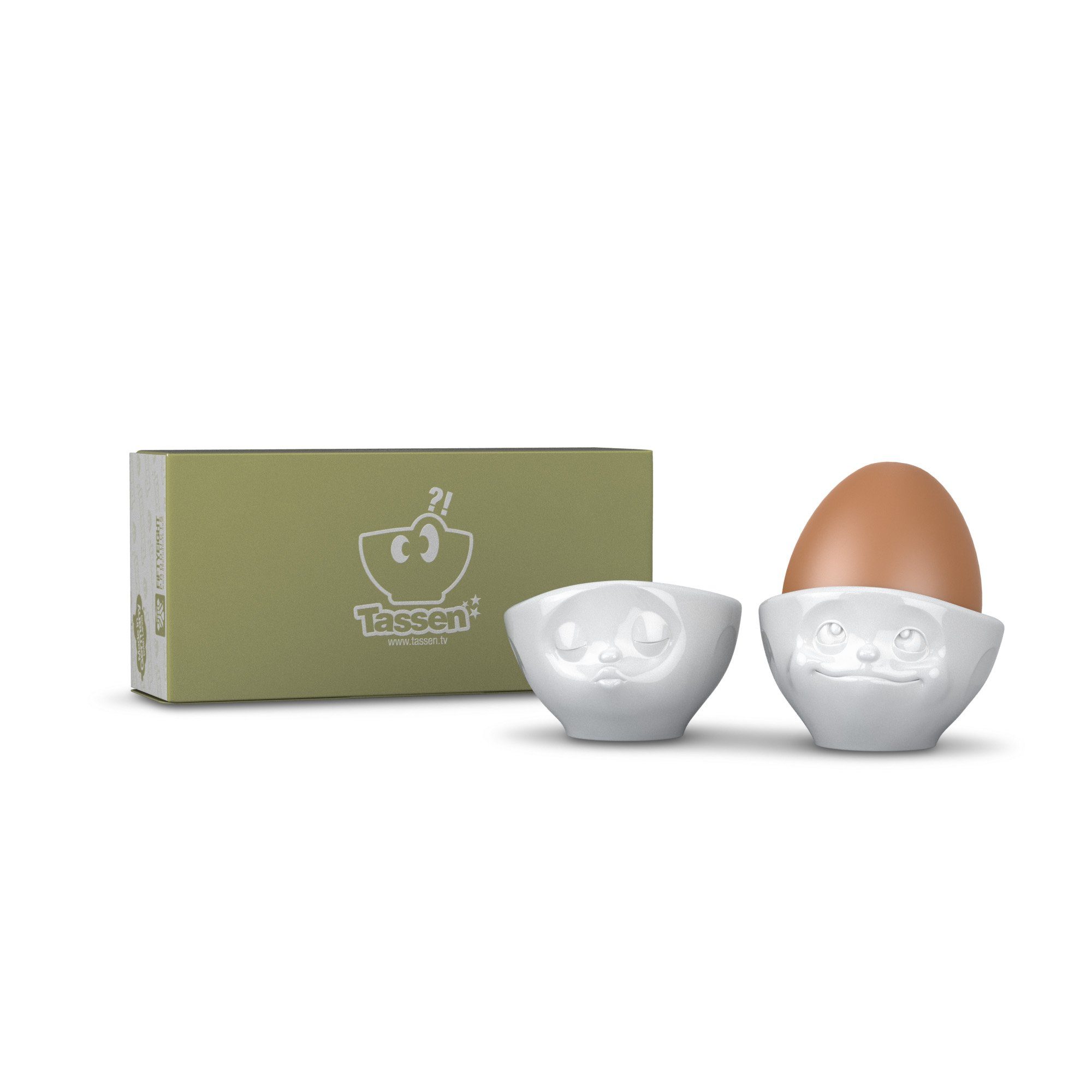 FIFTYEIGHT PRODUCTS Becher TV Tassen, Porzellan, 2-tlg.