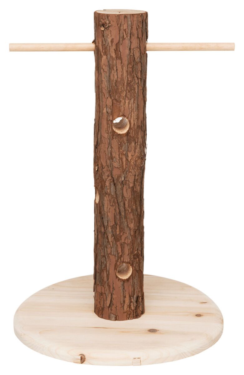 TRIXIE Futterbaum Futterbaum - diverse - ø 25 × 36 cm, Holz, unbehandelt, Rindenholz