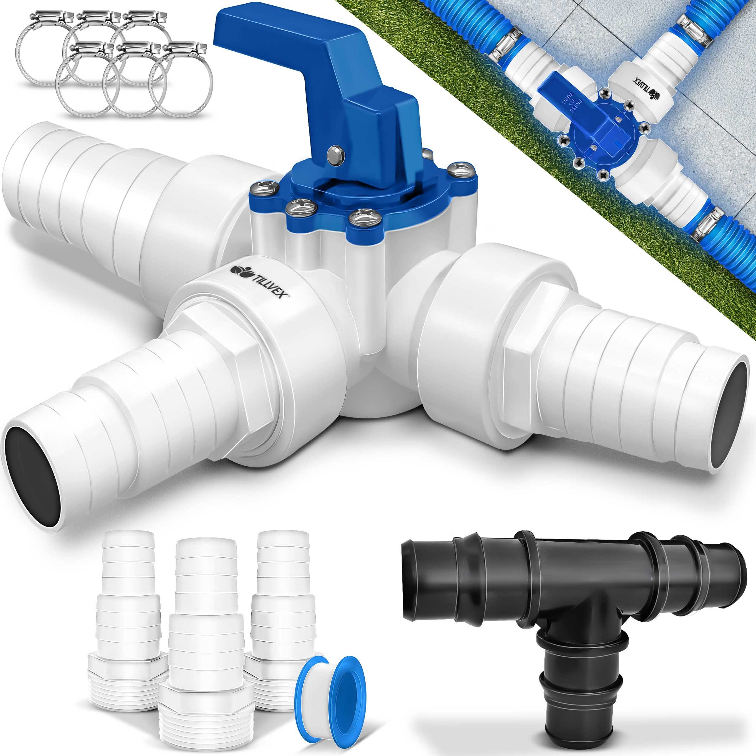 tillvex Sandfilteranlage tillvex® Bypass Set Pool günstig online kaufen