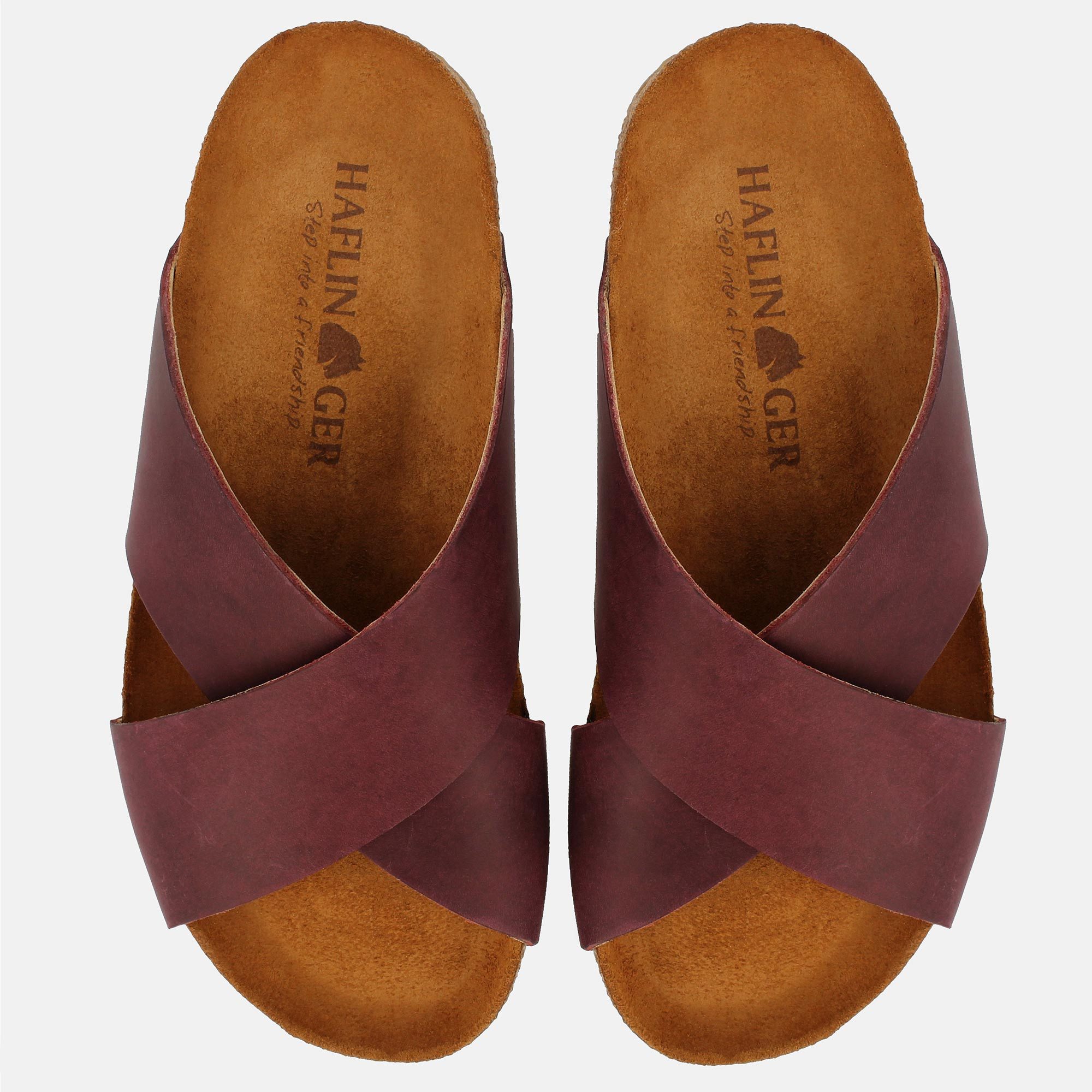 Haflinger Bio Mio Sommer Sandale aus Leder Hausschuh Unisex Hausschuh