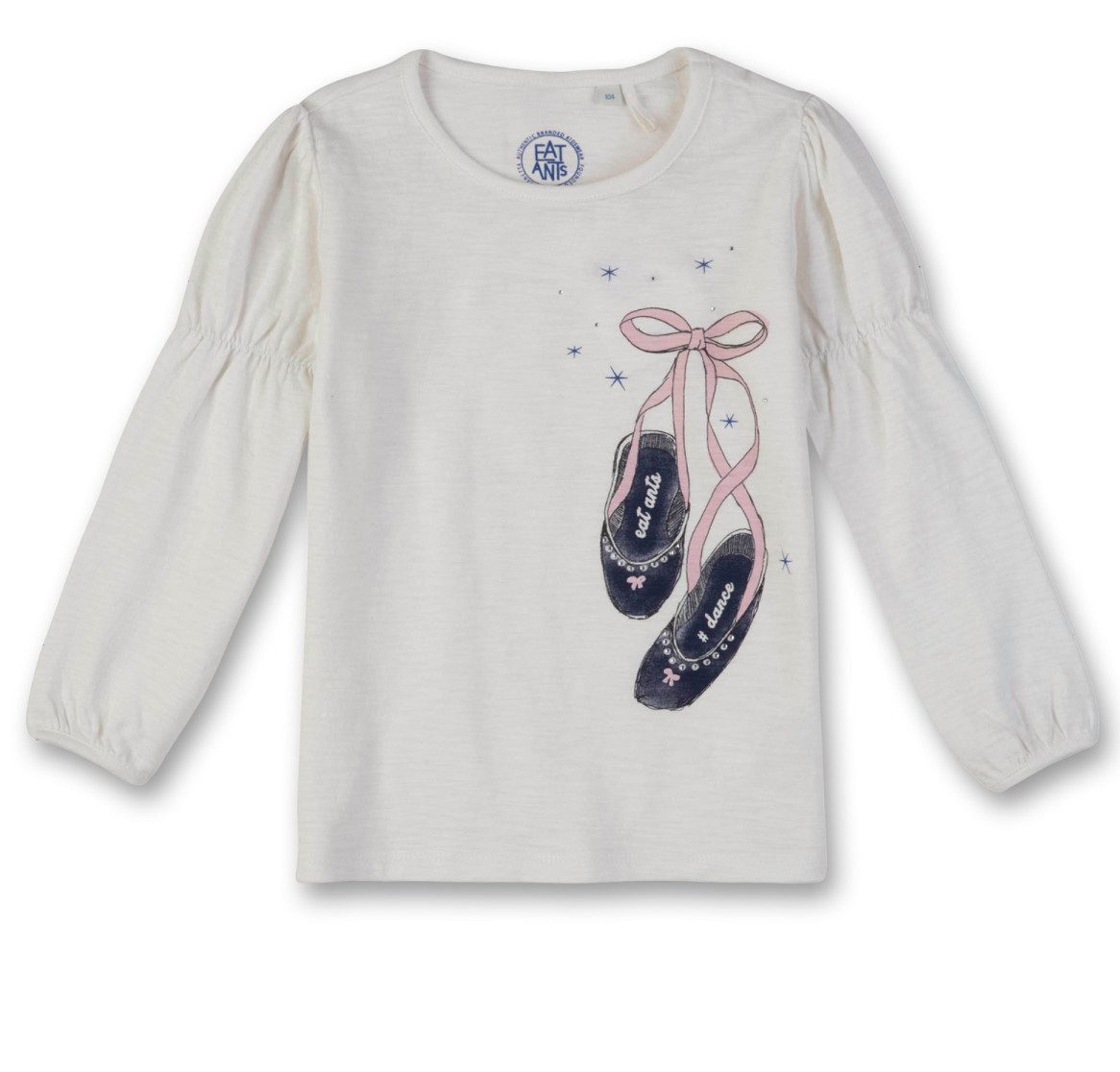Eat Ants BY SANETTA Langarmshirt Mädchen Langarmshirt mit Ballerina-Motiv aus Baumwolle