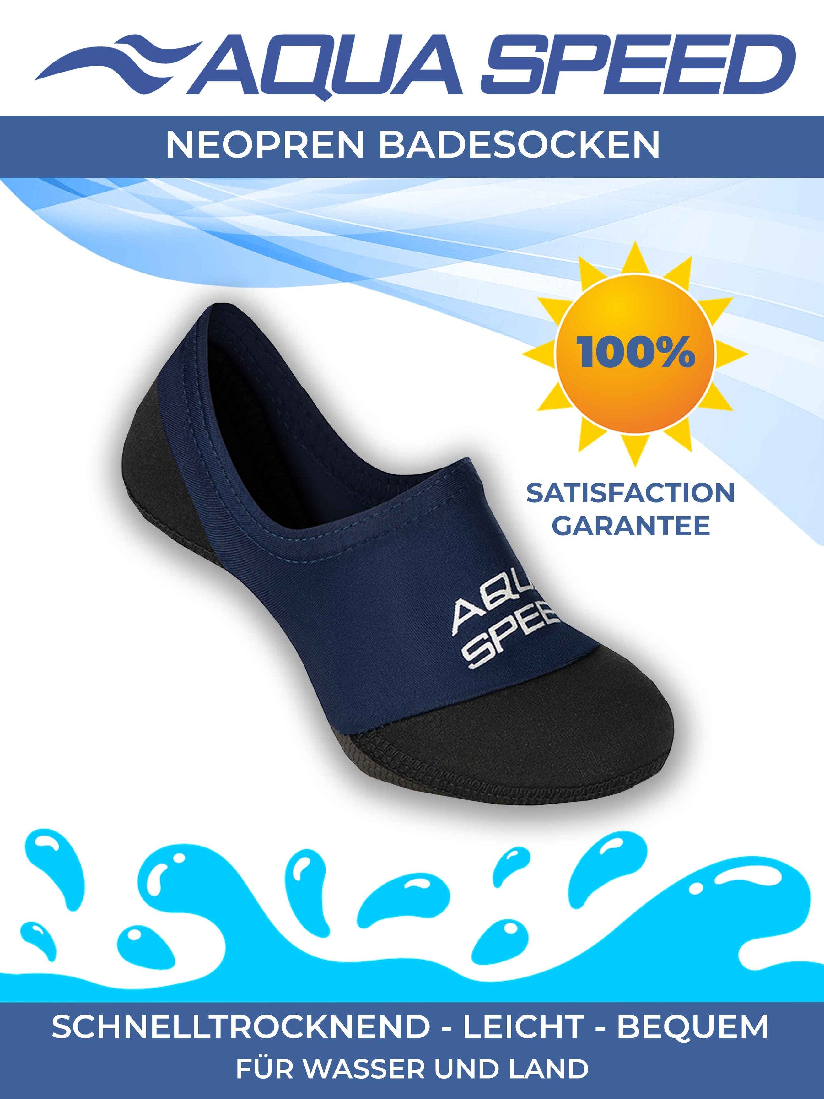Aqua Speed Schwimm-Strandsocken Damen 40/41 – Flexibel & komfortabel für Outdoor Wasserschuh (Strandsocken mit Grip – bequem & schnelltrocknend, Neopren Wassersocken Schwimmaccessoires) Neopren-Socken in Pink – Perfekter Halt & wasserfest