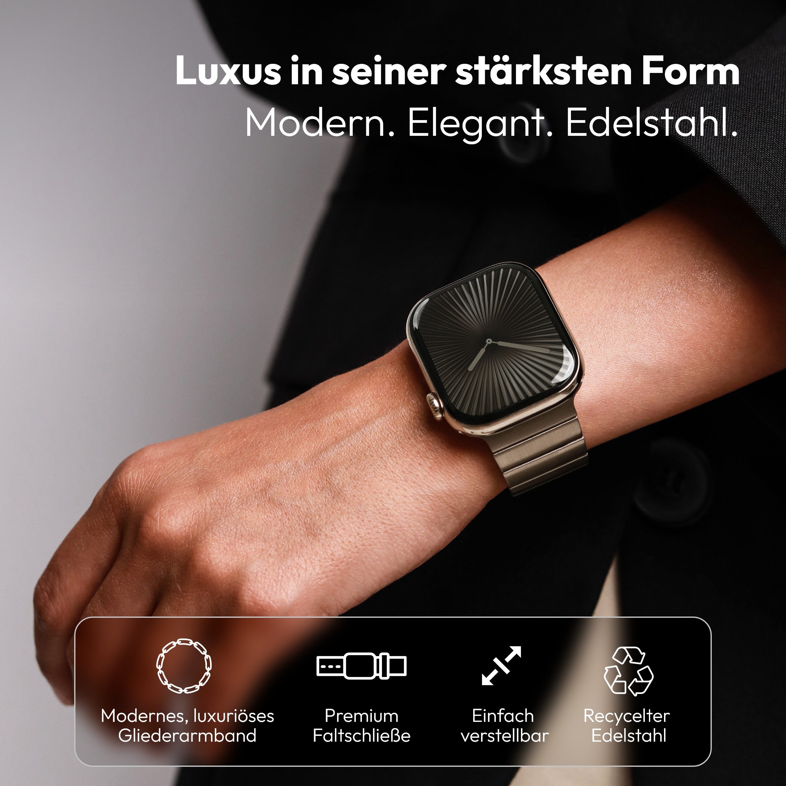 VONMÄHLEN Smartwatch-Armband Link Bracelet Pro