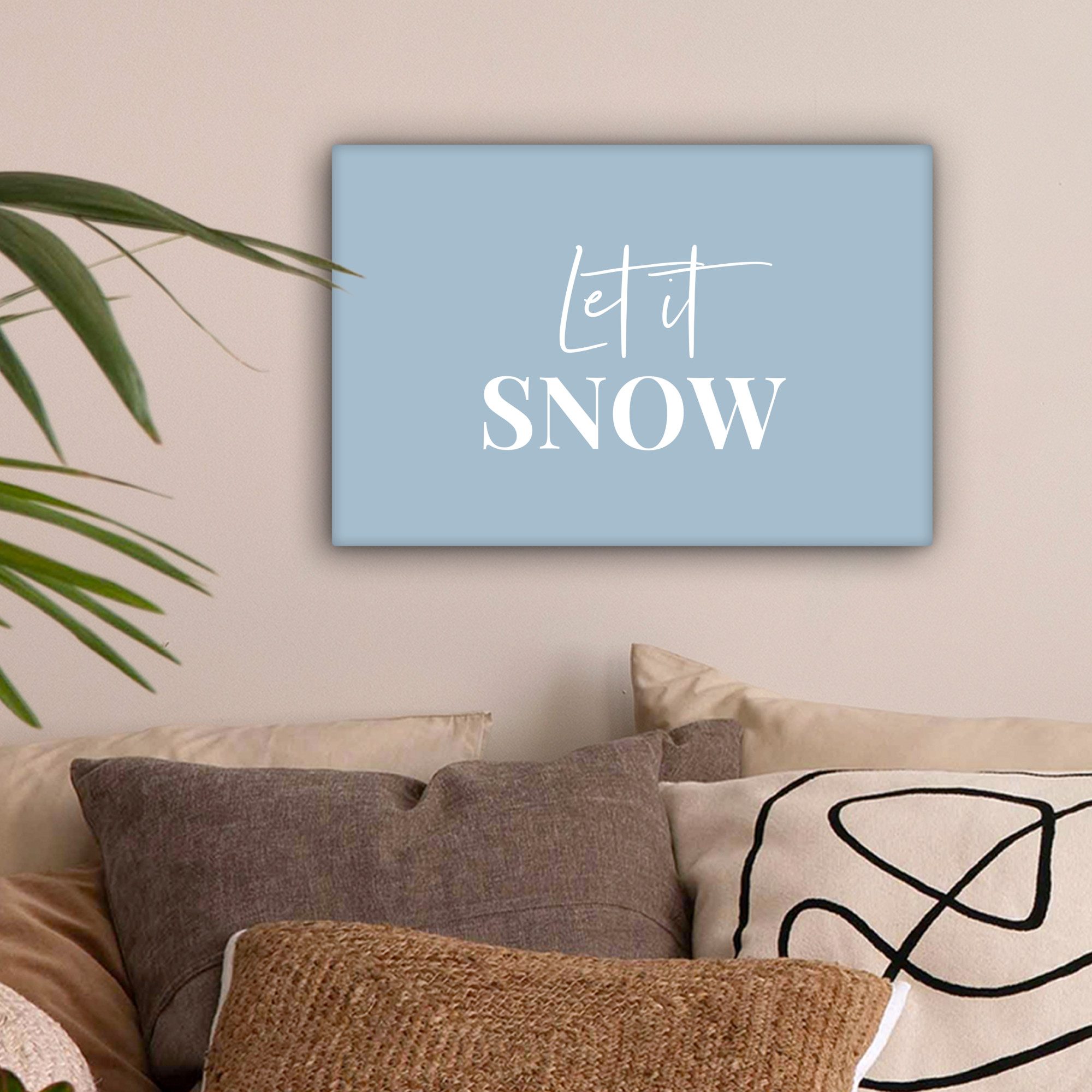 OneMillionCanvasses® Leinwandbild Schnee - Winter - günstig online kaufen