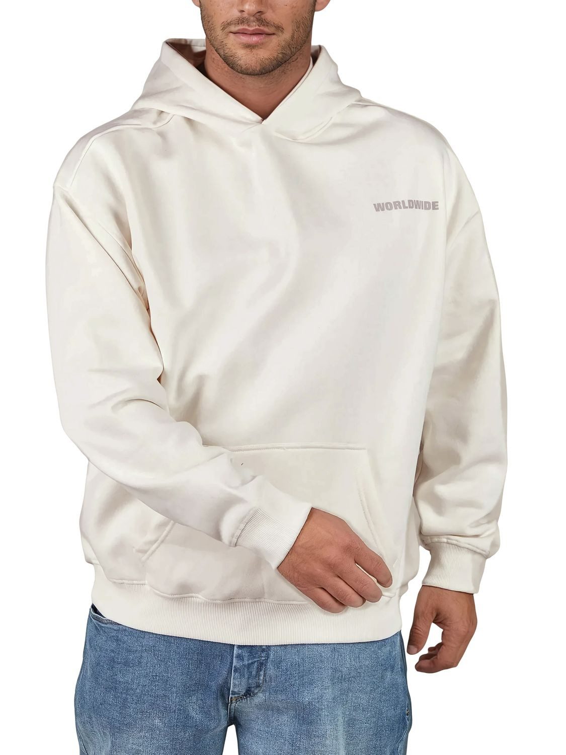 riverso Kapuzenpullover Herren Hoodie RIVDave Oversized Fit Streetwear Sweatshirt mir Kängurutasche