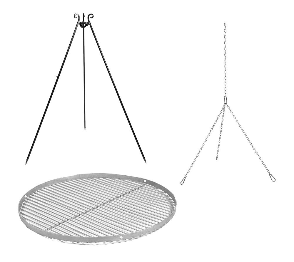 CookKing Schwenkgrill Dreibein Edelstahl Ø 70