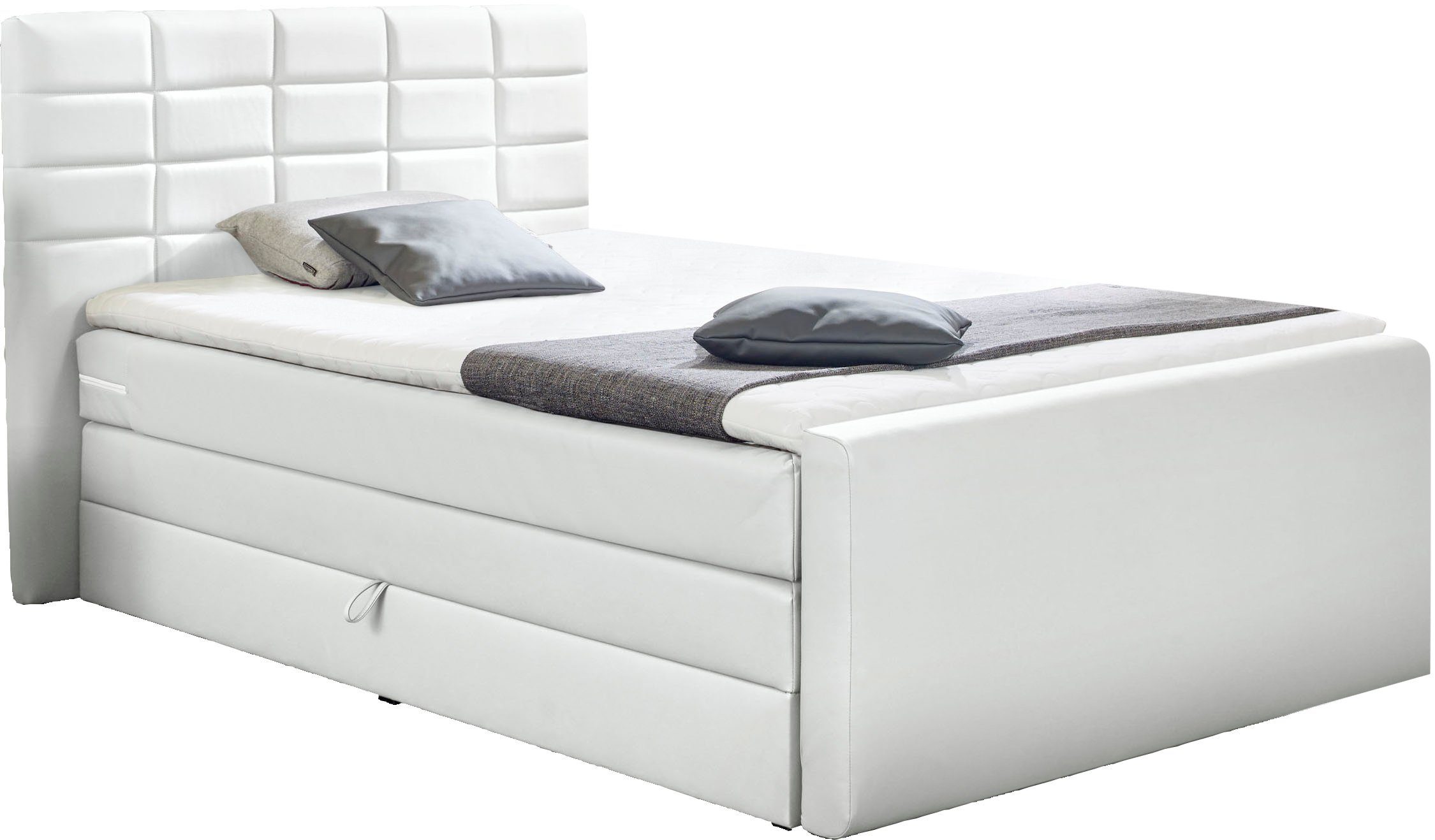 INOSIGN Boxspringbett Lethbridge, inkl. Bettkasten und Topper, zwei Matratzenarten in H2