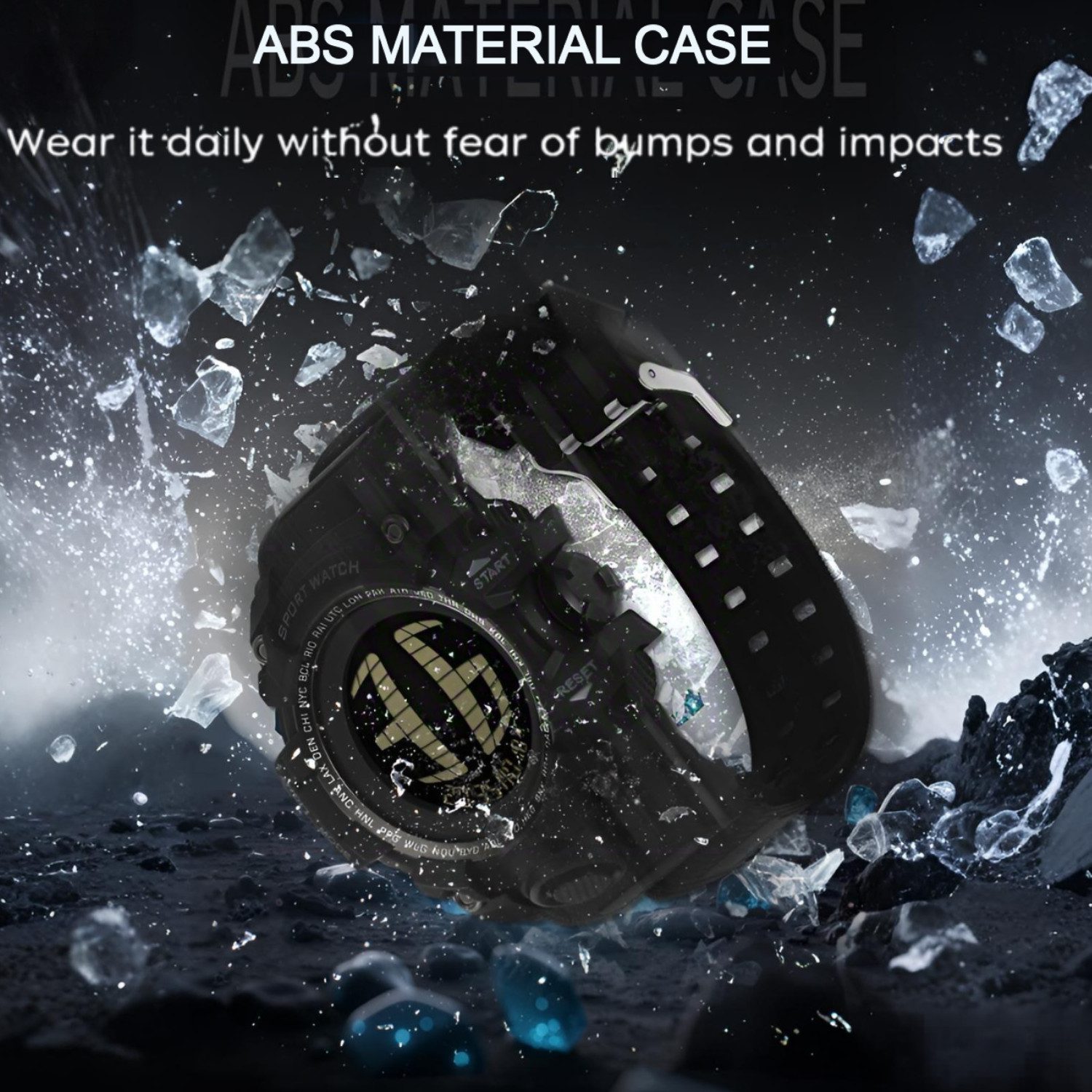 Forrlite Chronograph Chronograph, Digitaluhr Digital Armbanduhr für Jugendliche,Sportuhr, (große Gesicht, LED Armbanduhr für Männer mit Wecker/Doppelzeit/Stoppuhr/12/24H, schwarz, Geschenkset, männergeschenke), Quarzuhr,Armbanduhr,Herrenuhr,Digitaluhr,bis 50bar,TPU-Armband