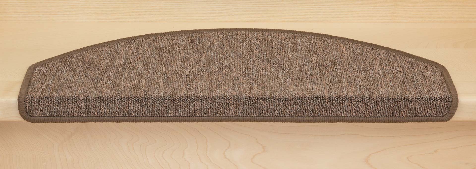 Metzker® Stufenmatte Stufenmatten Ariston Halbrund 65x24cm Trittfläche Brau günstig online kaufen