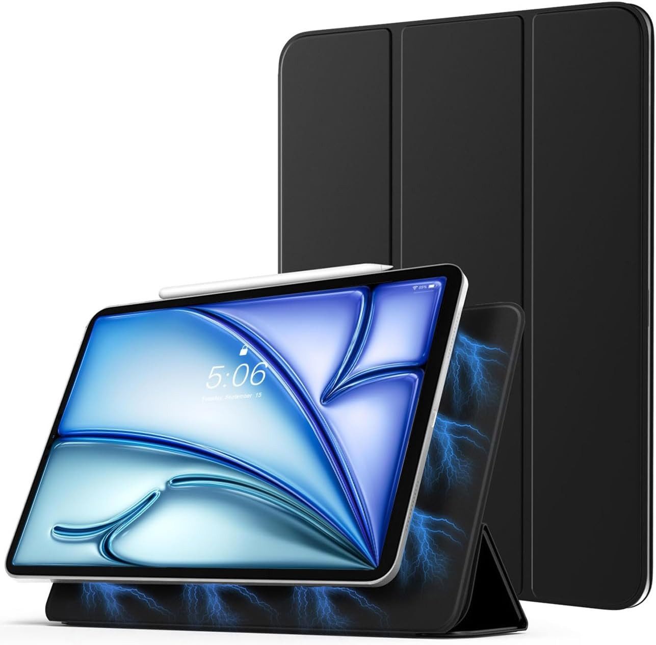 MSM Tablet-Hülle Smart Cover für Apple iPad AIR 2024 11″ 13″ Tablet Hülle Case Schwarz
