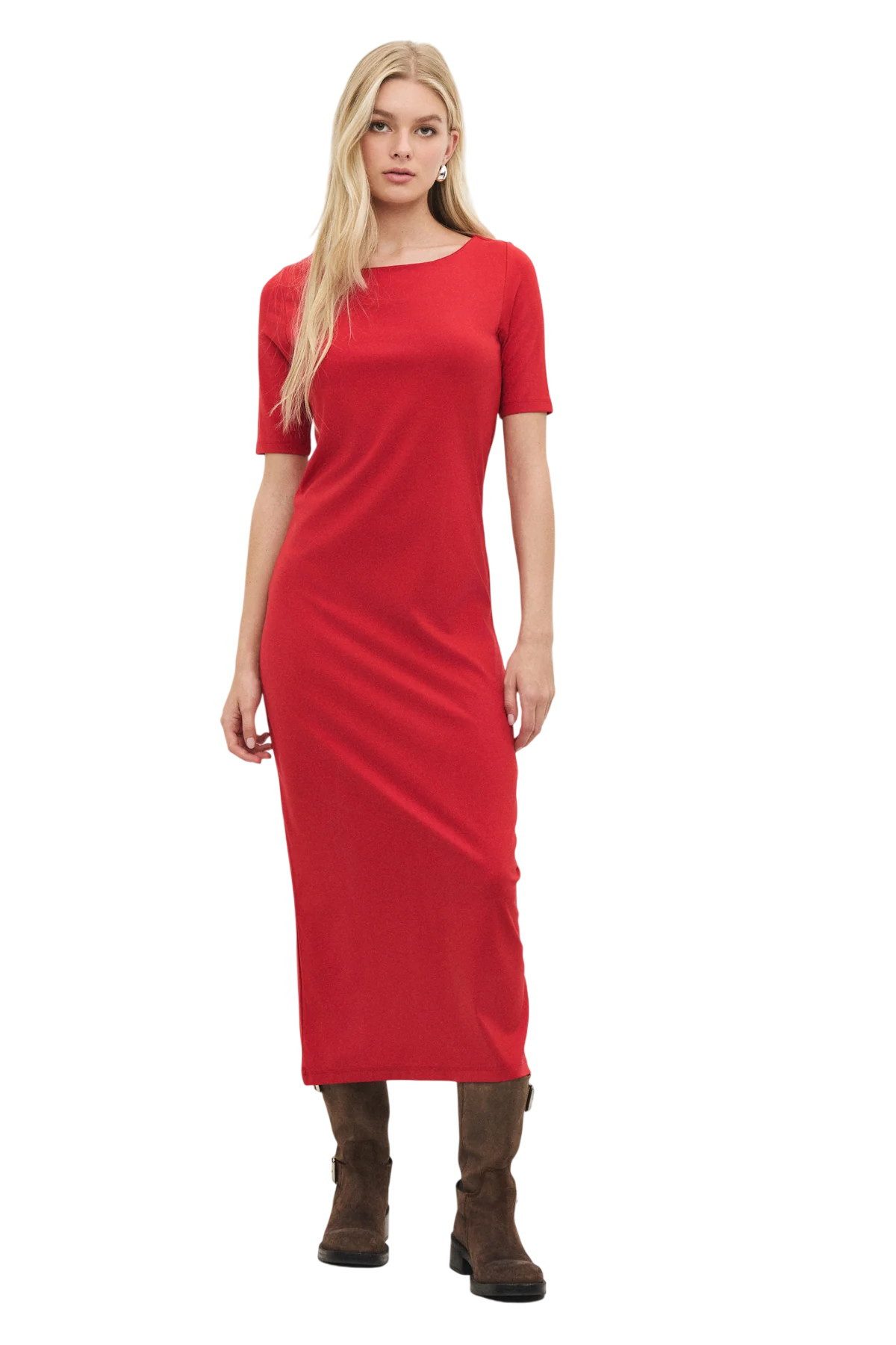 No Matter What Maxikleid Maxikleid mit kurzen Ärmeln