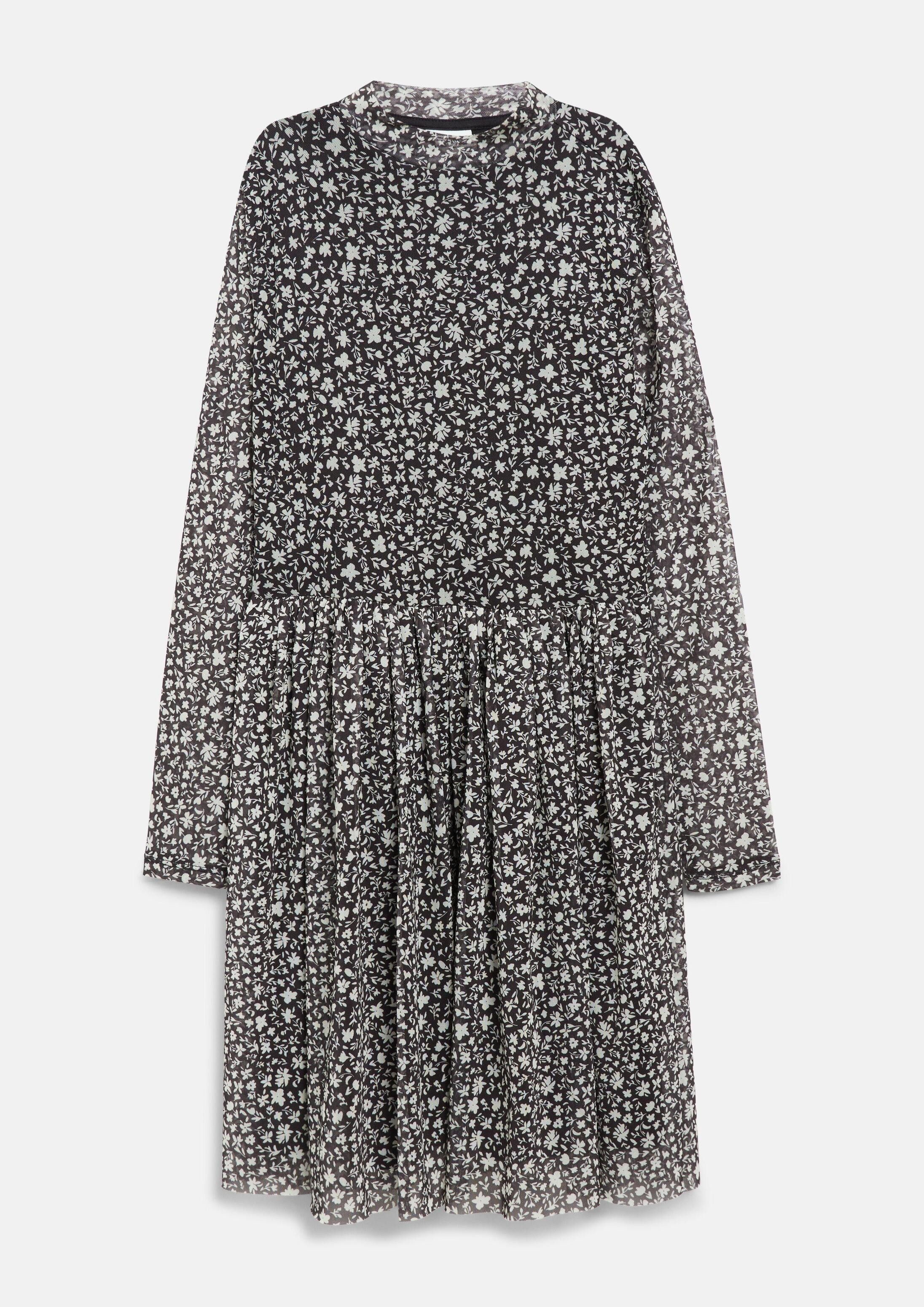 s.Oliver Minikleid Kleid Kurzes Mesh-Kleid mit All-over-Print