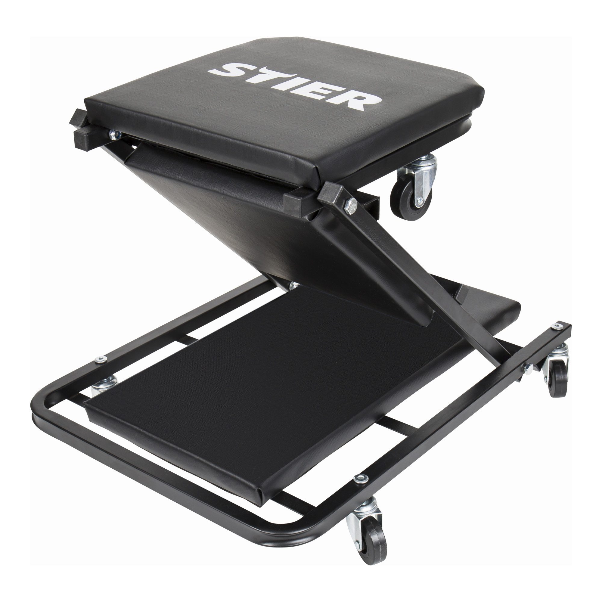 Stier Bürostuhl STIER Werkstatt-Rollliege und -Sitz 2in1 Multi+ ideal für bequemes Arb